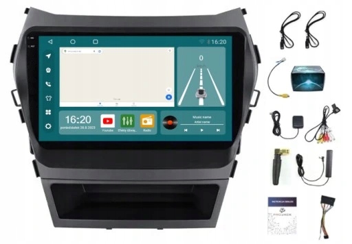 Rádio Navigace Android Carplay Hyundai Sante Fe IX45 2013-2017 8/256GB Sim