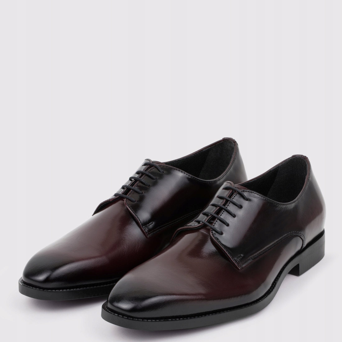 Elegantní pánské lakované boty v vínové barvě Pako Lorente vel 42