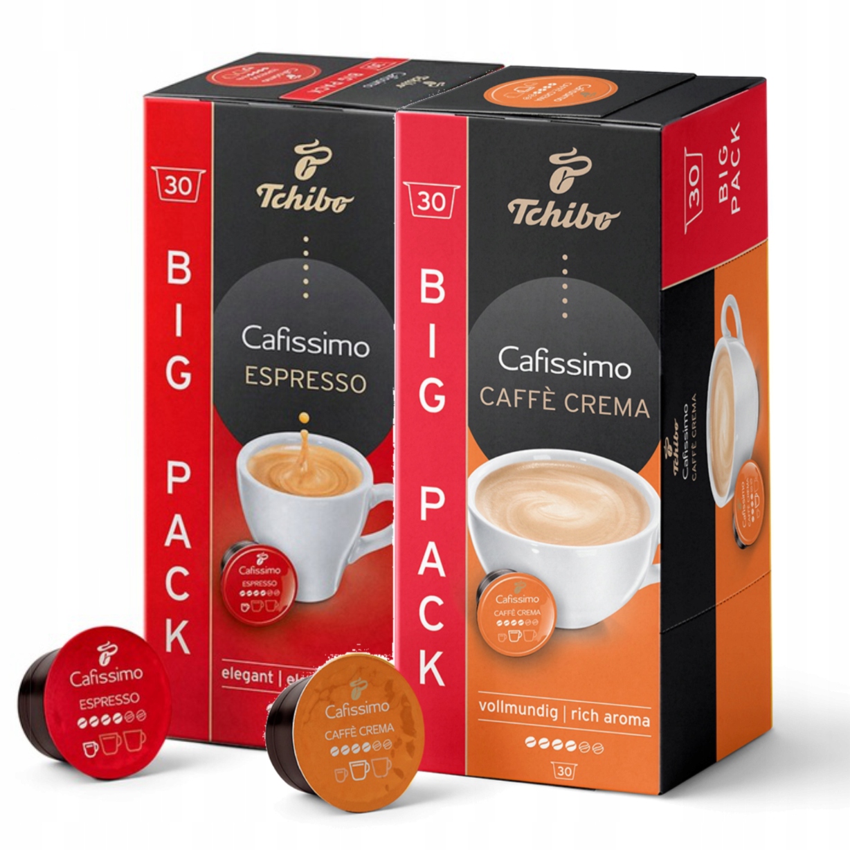 Tchibo Cafissimo Crema Rich Aroma Káva 30 kapslí Espresso Elegant 30 kapslí
