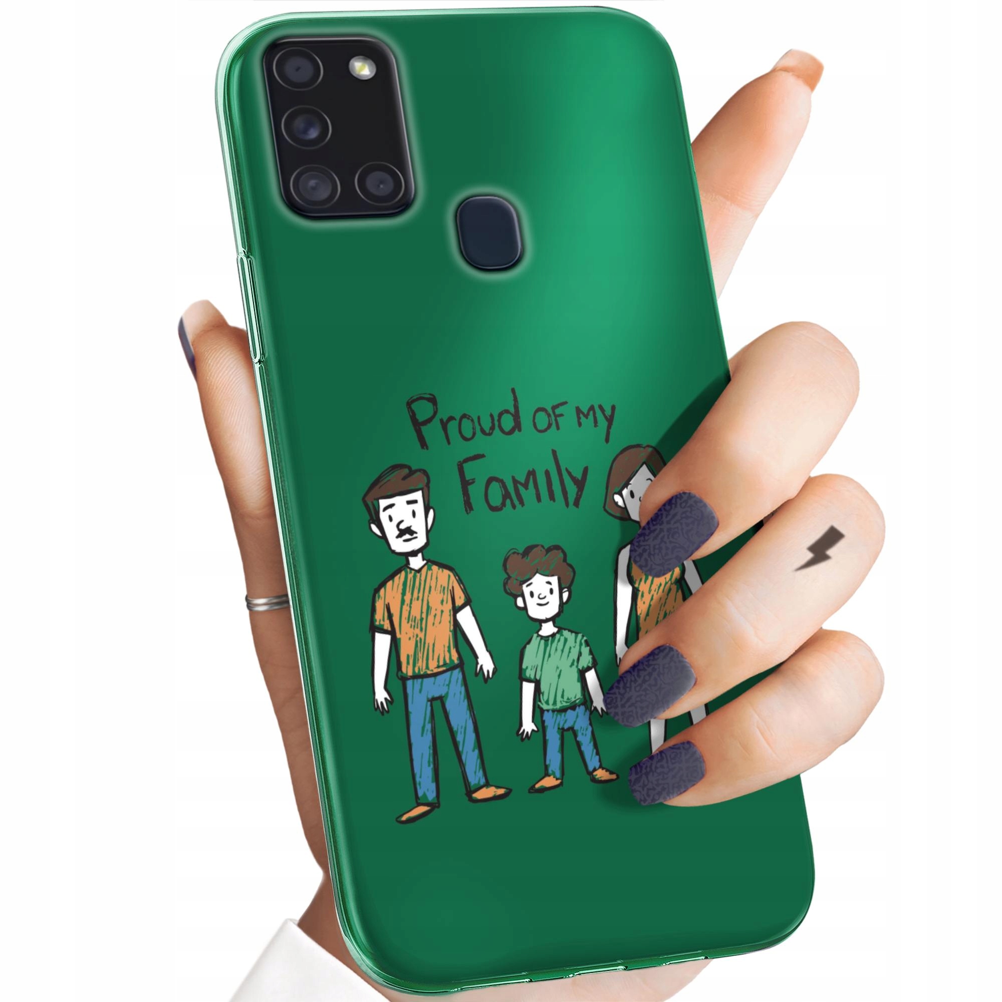 Etui Do Samsung Galaxy A21S Rodzina Familia Dom Obudowa Pokrowiec