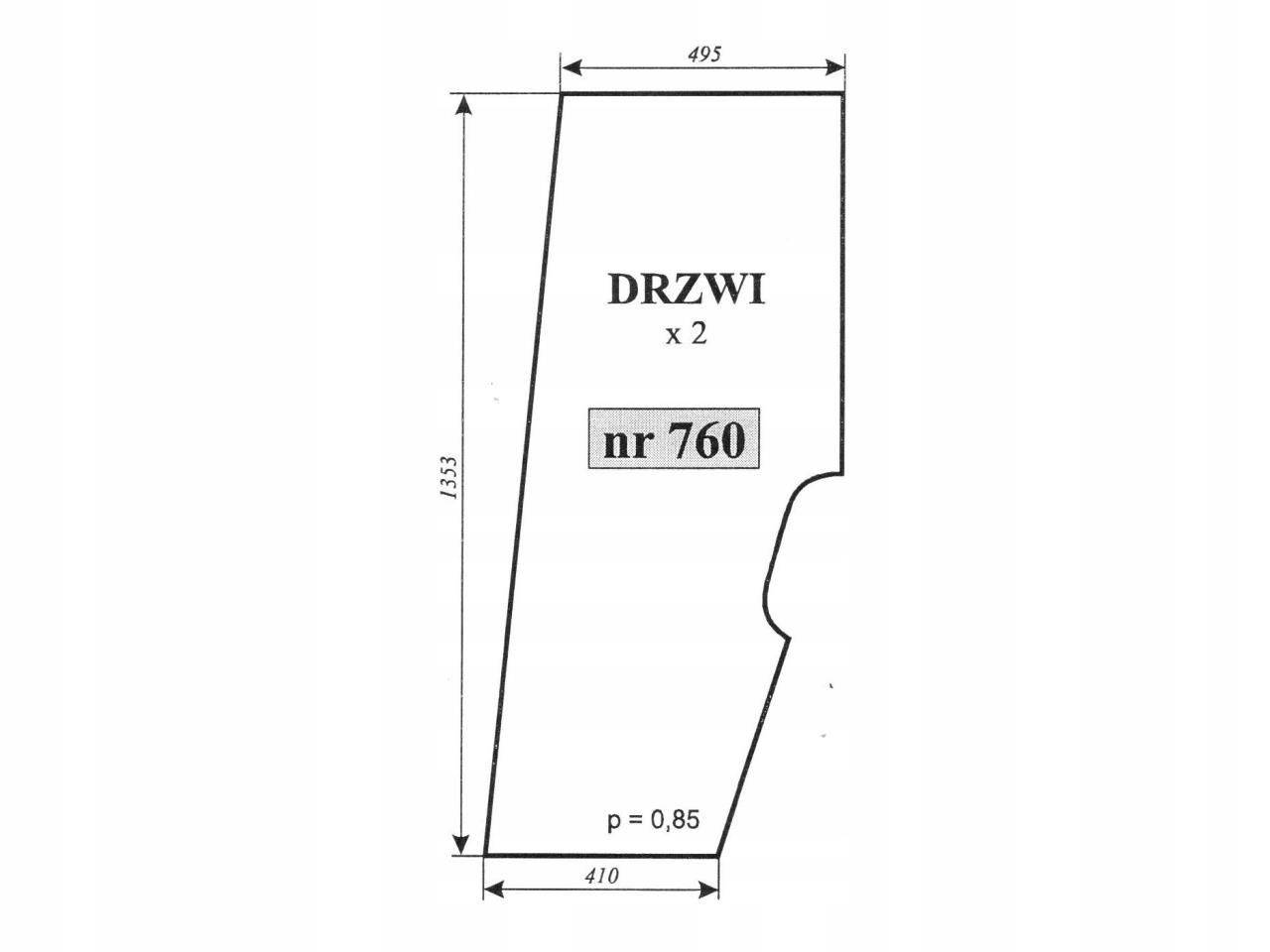 SZYBA DRZWI PRAWE LEWE SAME EXPLORER 760 09231212