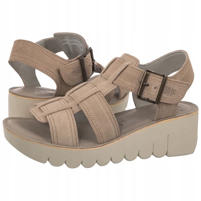 Kožené dámské sandály Fly London Yudd236fly P145236007 Béžové