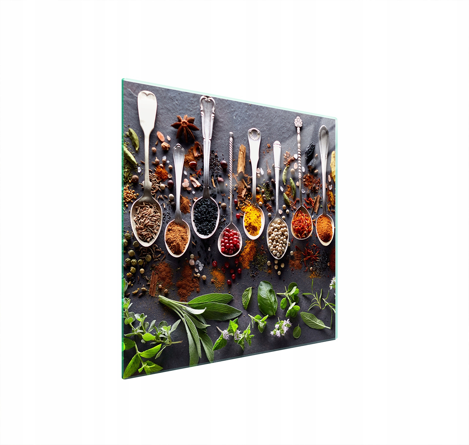 Skleněná Ochranná Deska Na Sporák 50x52 Koření Tvrzené Sklo