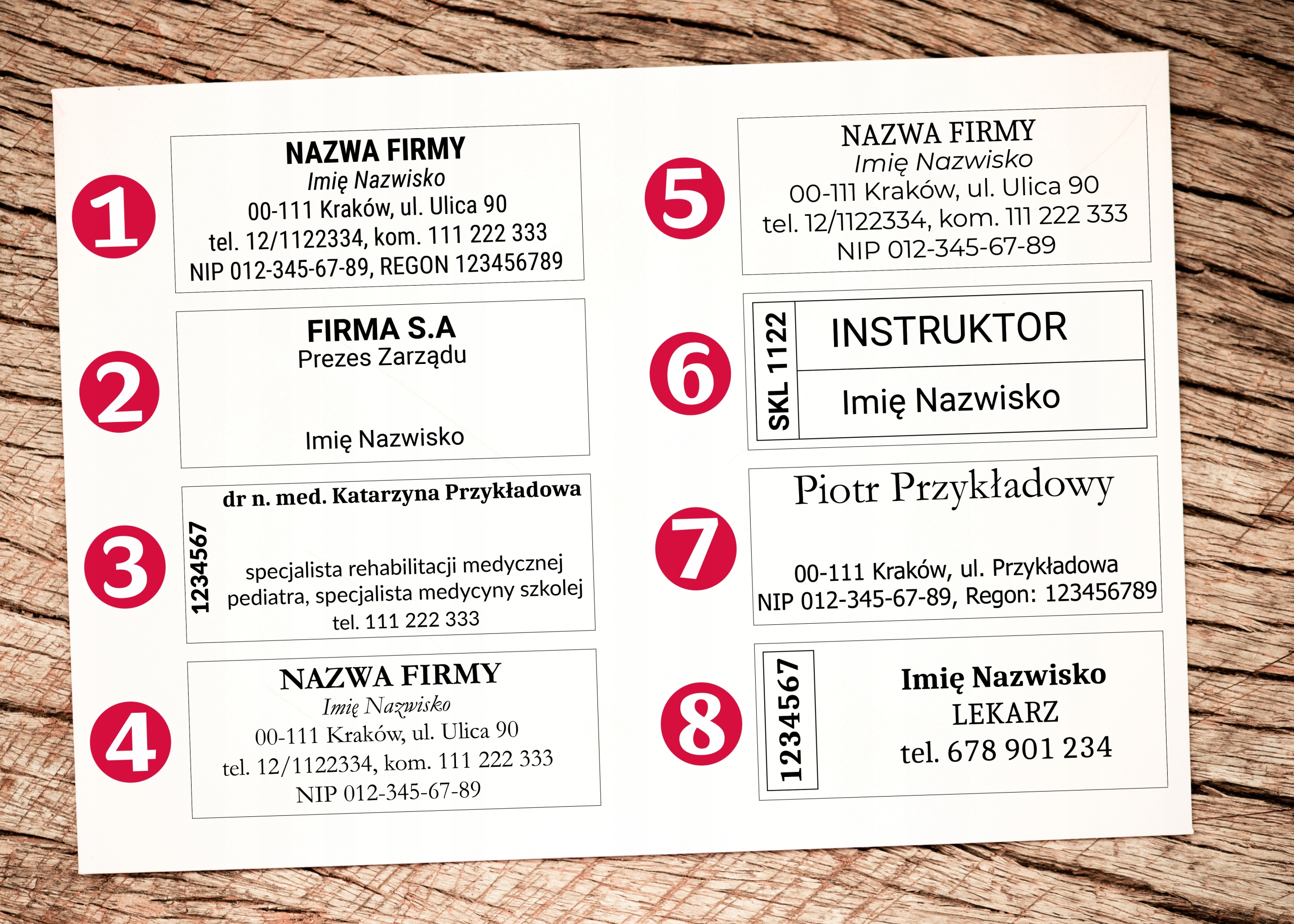 Pieczątka firmowa do 6 wersów PROJEKT GUMKA GRATIS Marka Colop