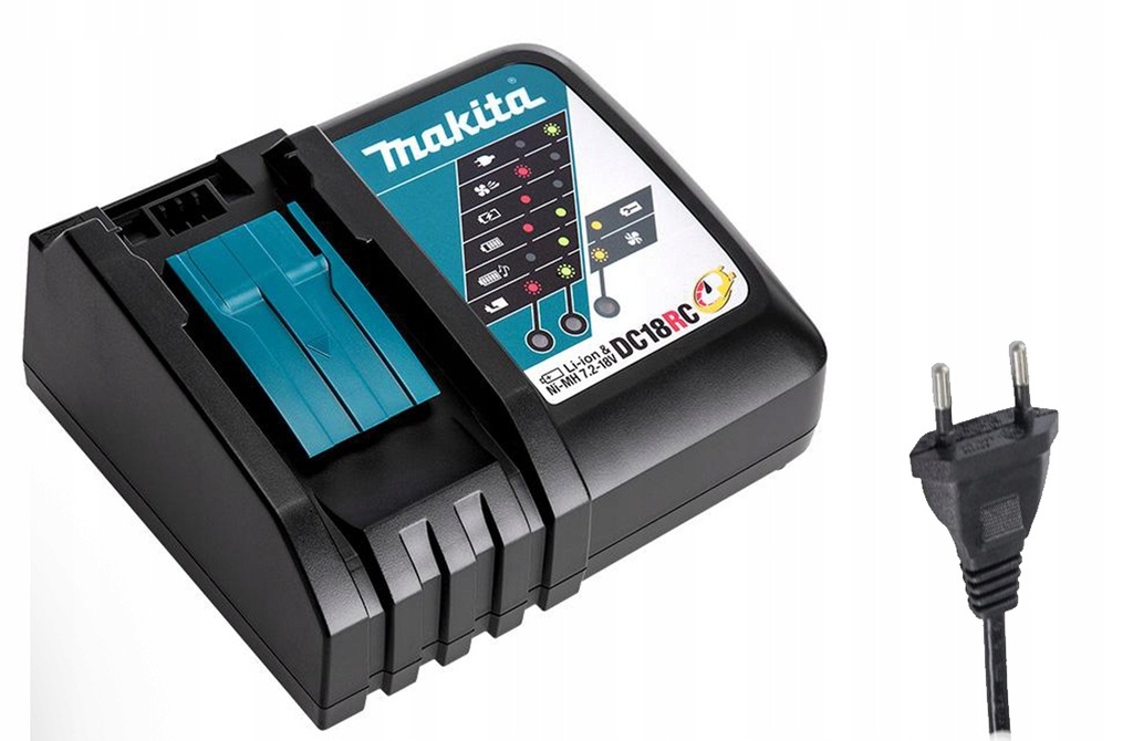 Ładowarka do akumulatorów Makita DC18RC 18v Oryginał 18V Nowa Szybka Dźwięk