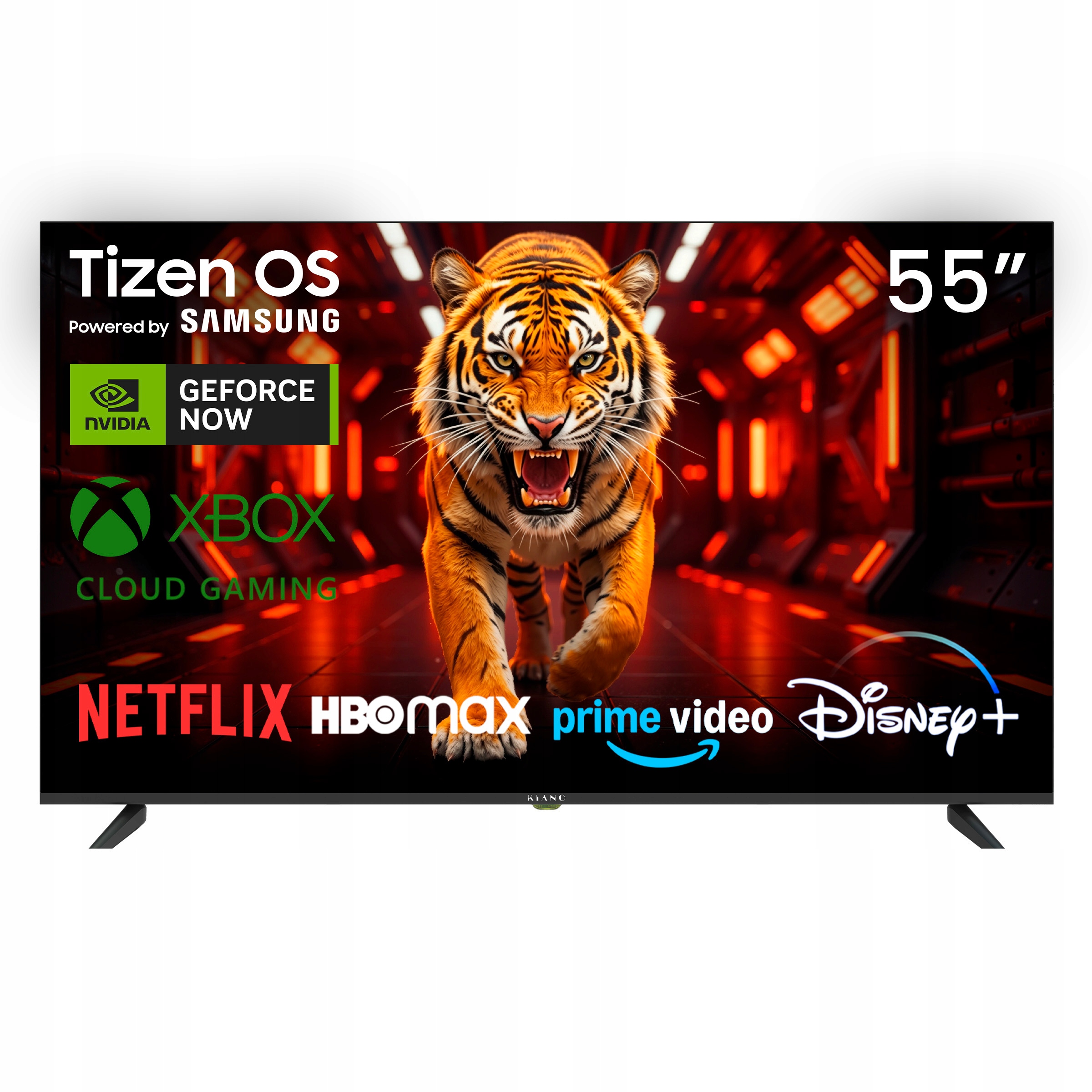 Led televízor Kiano Tizen Os Powered by Samsung 55" 4K Uhd Netflix, Hbo
