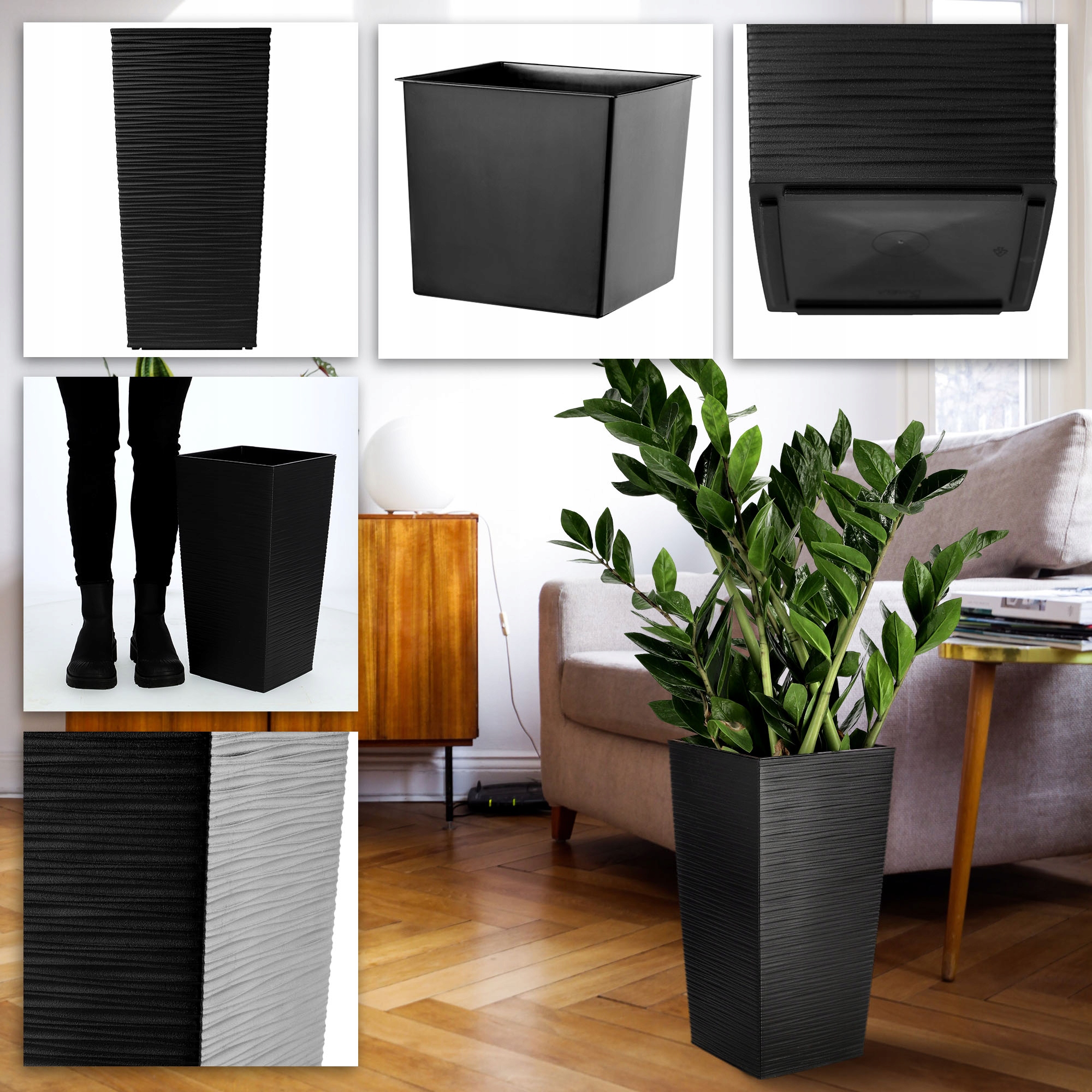 DONICZKA DONICA Z WKŁADEM NA KWIATY 37 CM KOLORY Marka Kadax