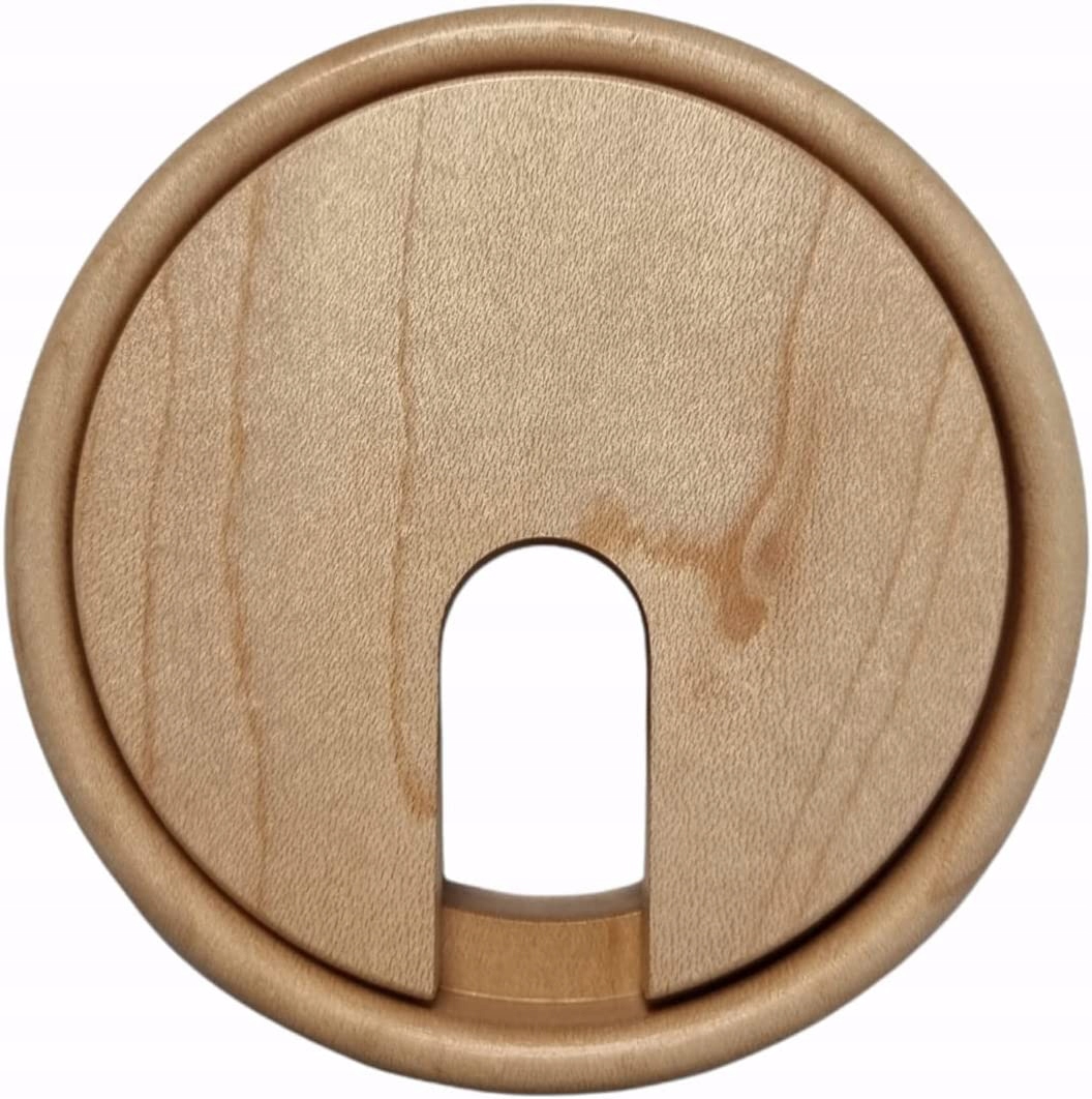 Przepust kablowy z lakierowanego drewna GEDOTEC Kolor dąb