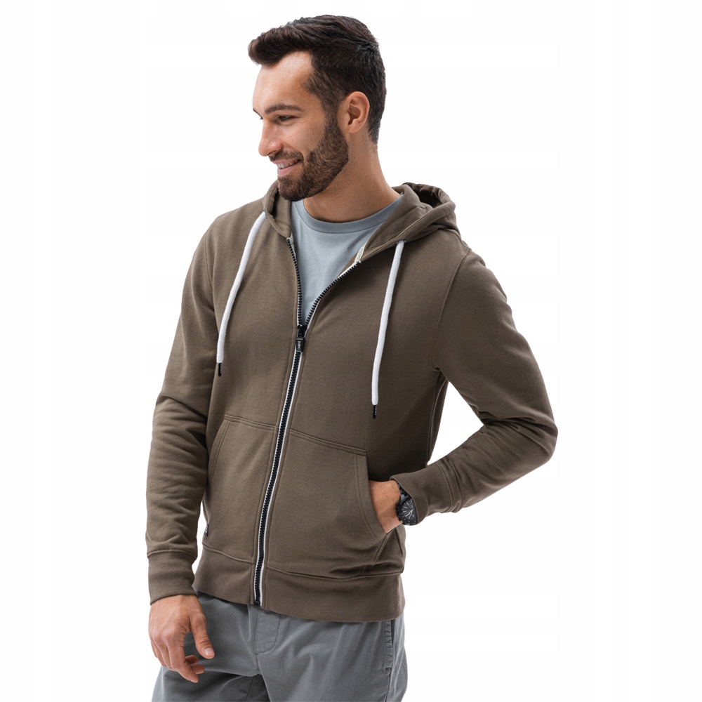 

Bluza męska rozpinana z kapturem B1145 grafit M