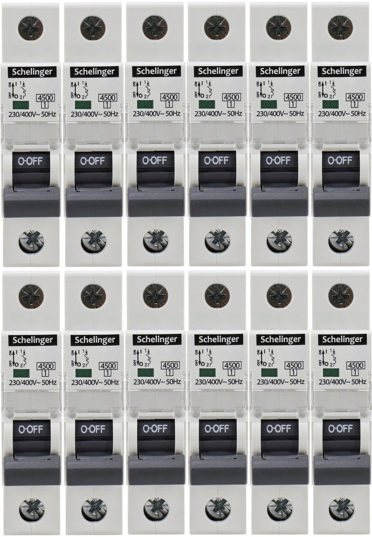 12 x Nadproudový spínač B 16A 1F Pojistka