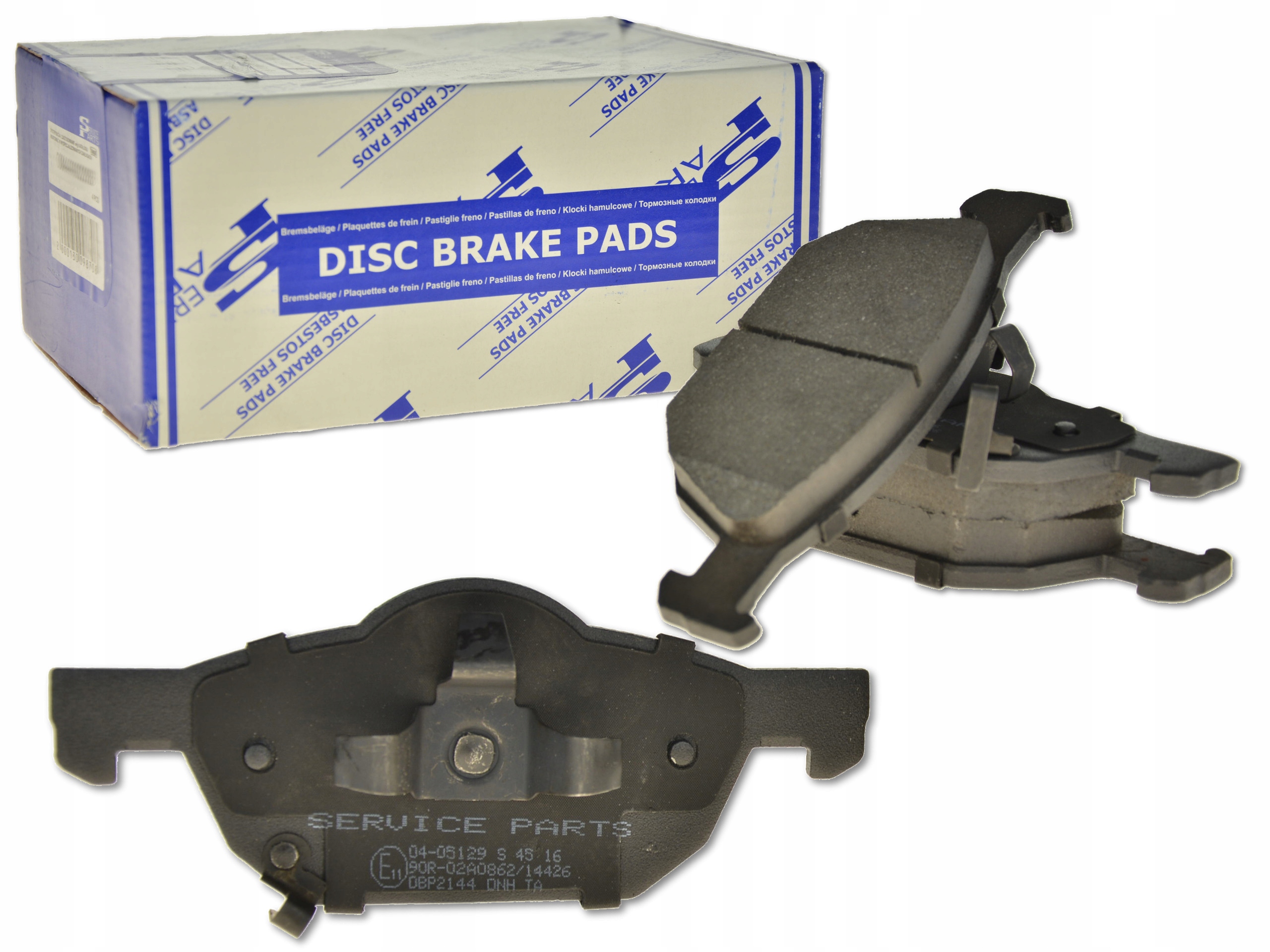 Přední Brzdové Destičky 04-05129S Service Parts