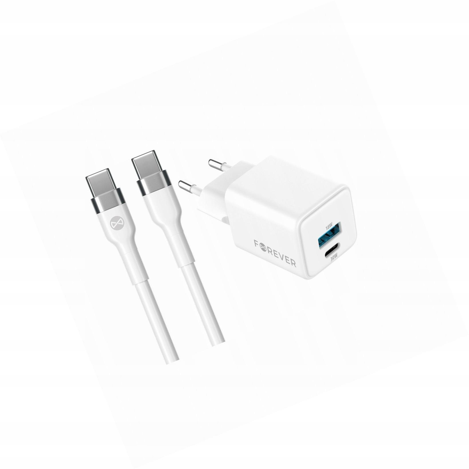 Szybka ładowarka GaN 30W Usb i Usb-c do Samsung Galaxy S22 Ultra 5G
