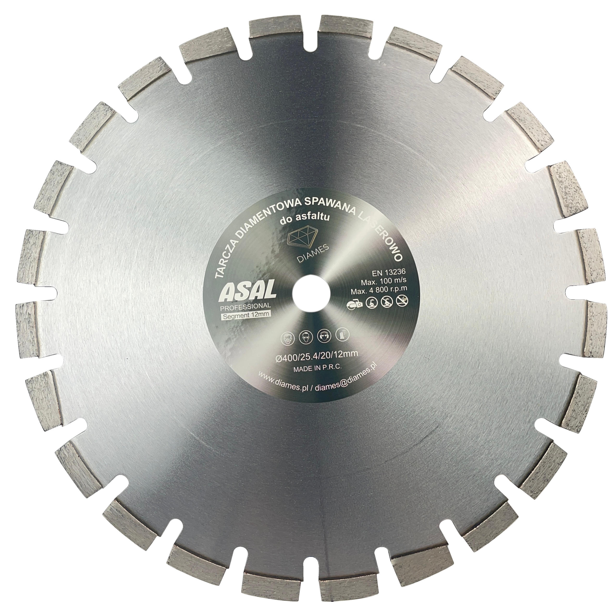 

Tarcza Diamentowa Diames Asal 400 MM Asfalt Profi