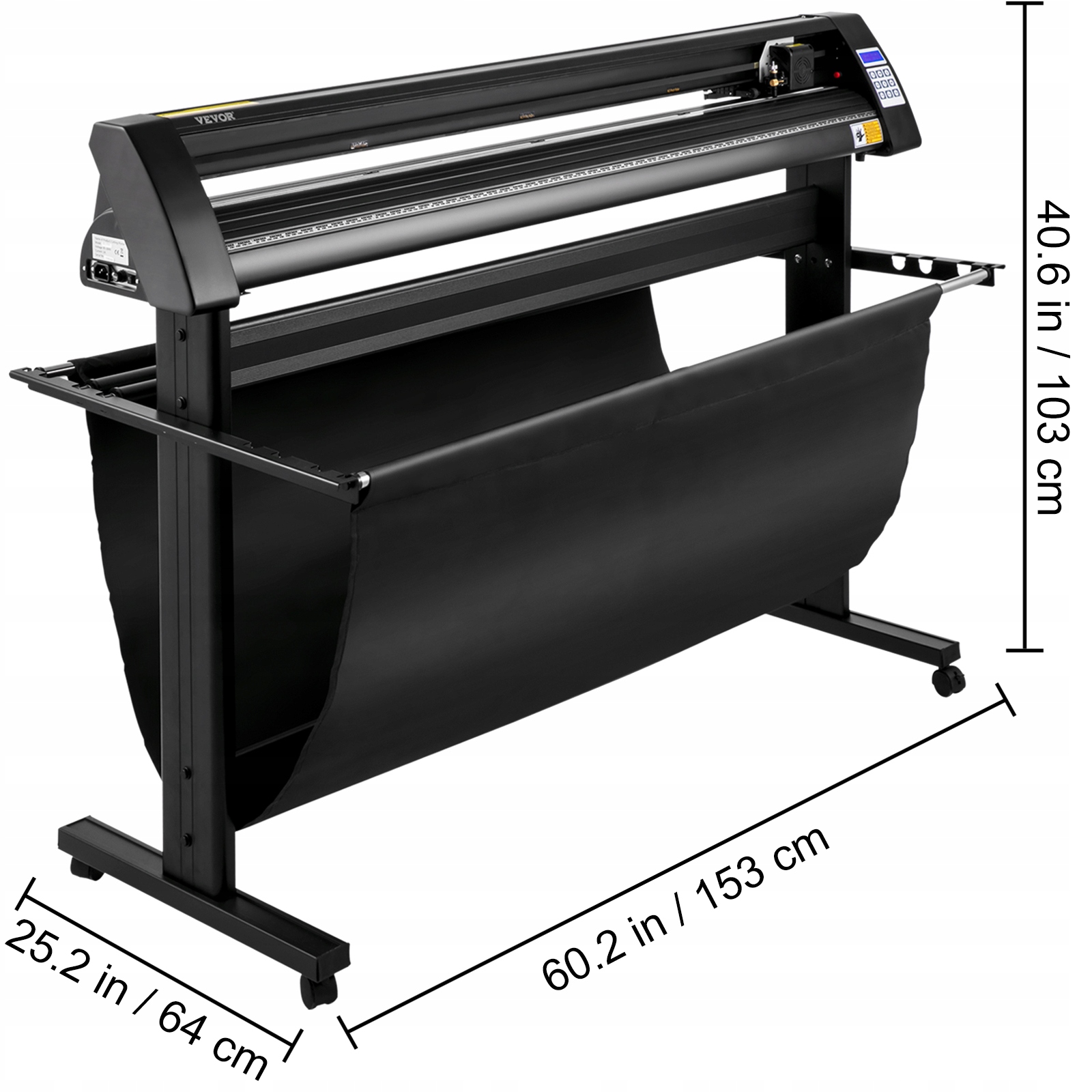 VEVOR PółautomatycznyPloter Tnący do Winylu 1350mm Marka Vevor