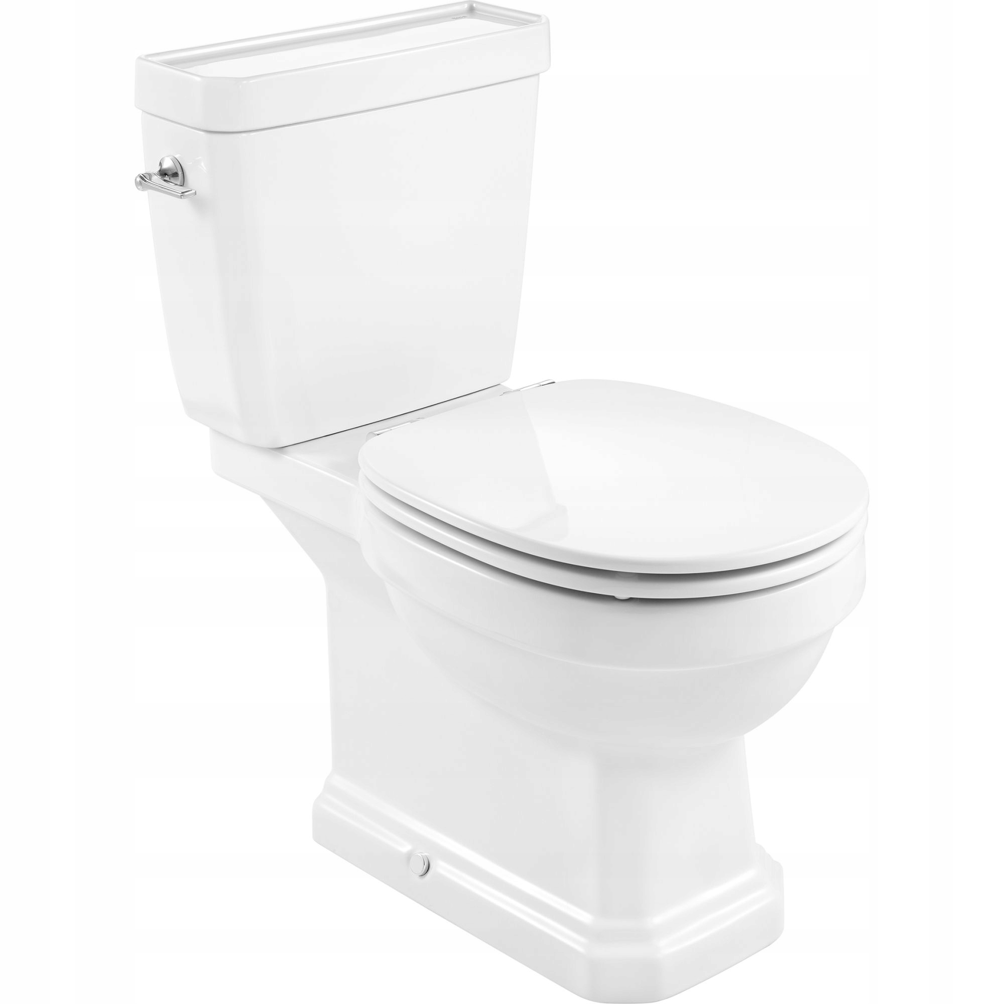 KOMPAKT WC ZESTAW Z DESKĄ SEDESOWĄ WOLNOOPADAJĄCĄ BIAŁYROCA CARMEN