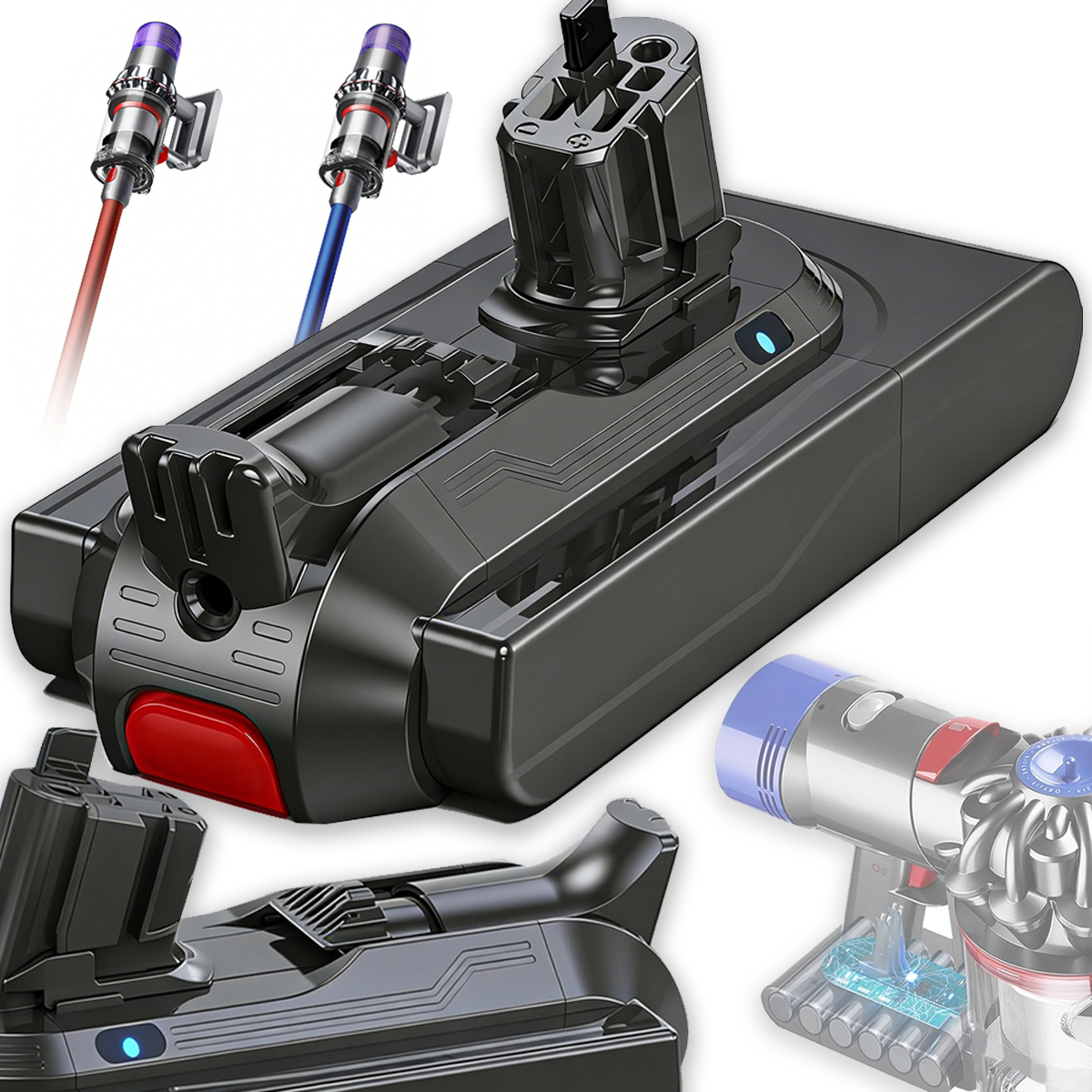 Baterie Akumulátor Pro Vysavač Dyson V11 V15 SV15 SV16 SV22 3900 mAh 25.2 V