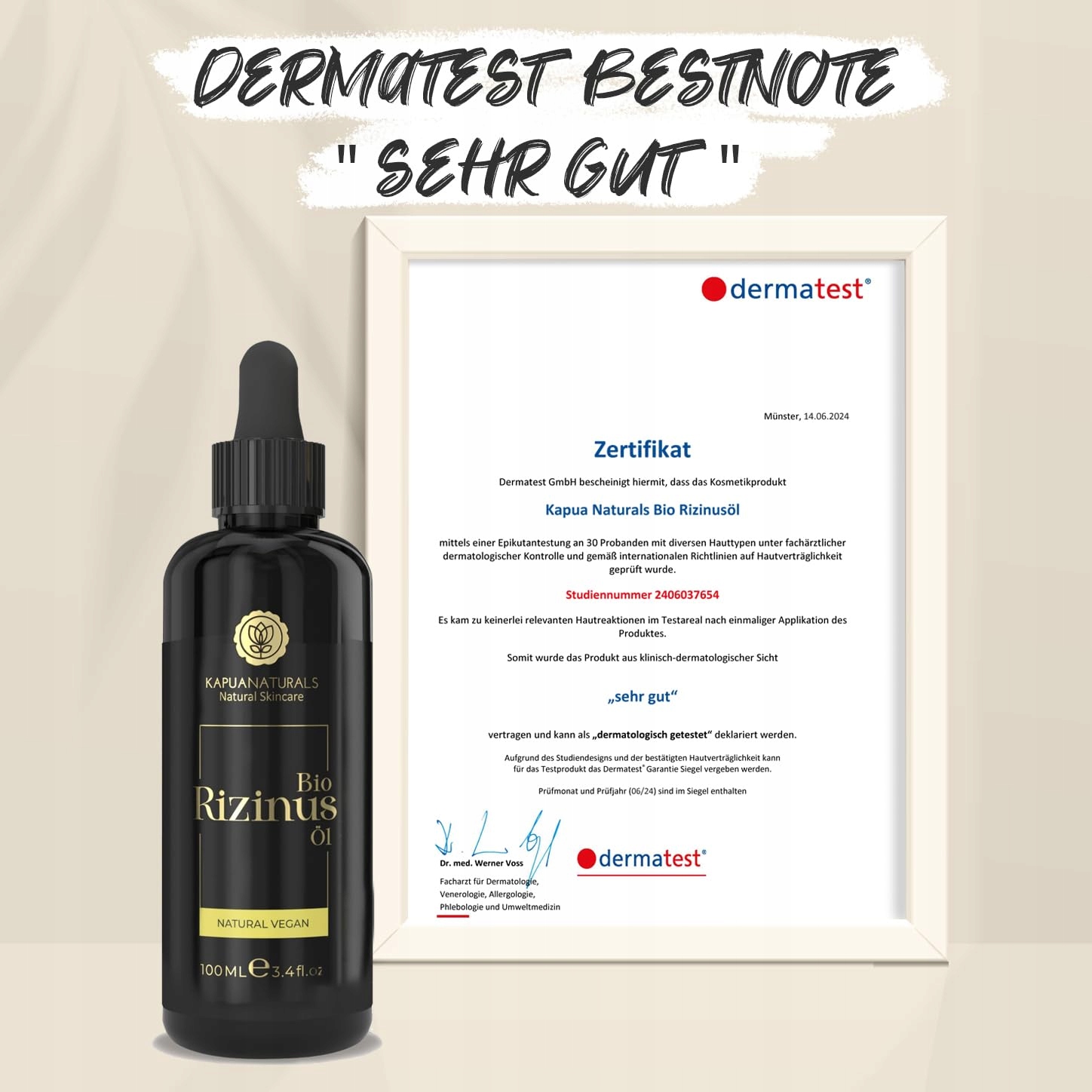 BIO RIZINUSÖL Olej Rycynowy 100ml Naturalny Do Włosów Rzęs Brwi Brody — miniatura 2
