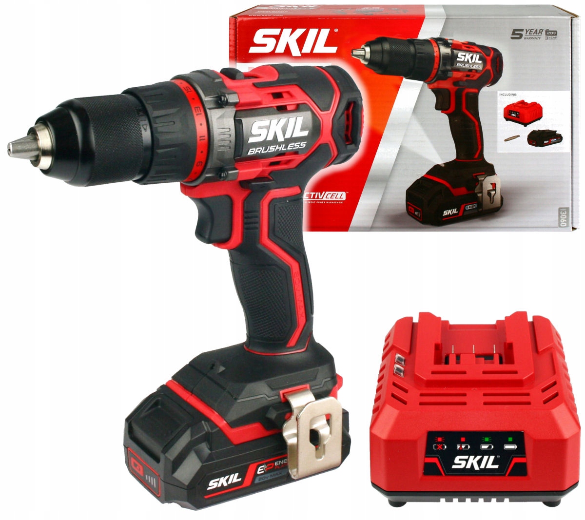 

Wkrętarka 20V 60Nm Skil 1x2,5Ah Bezszczotkowa
