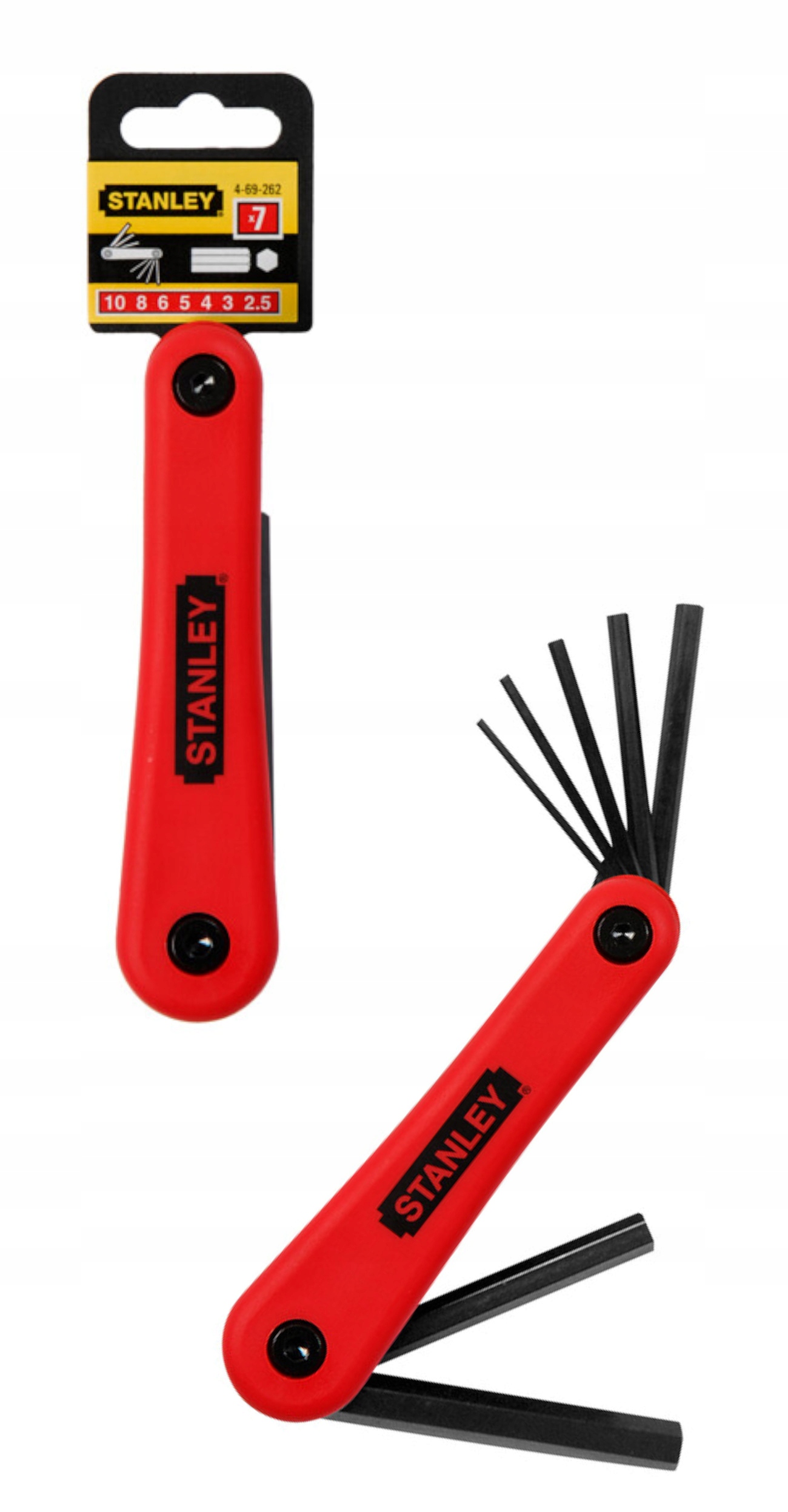 Klucze Imbusowe Składane Stanley 7 Sztuk 4-69-262