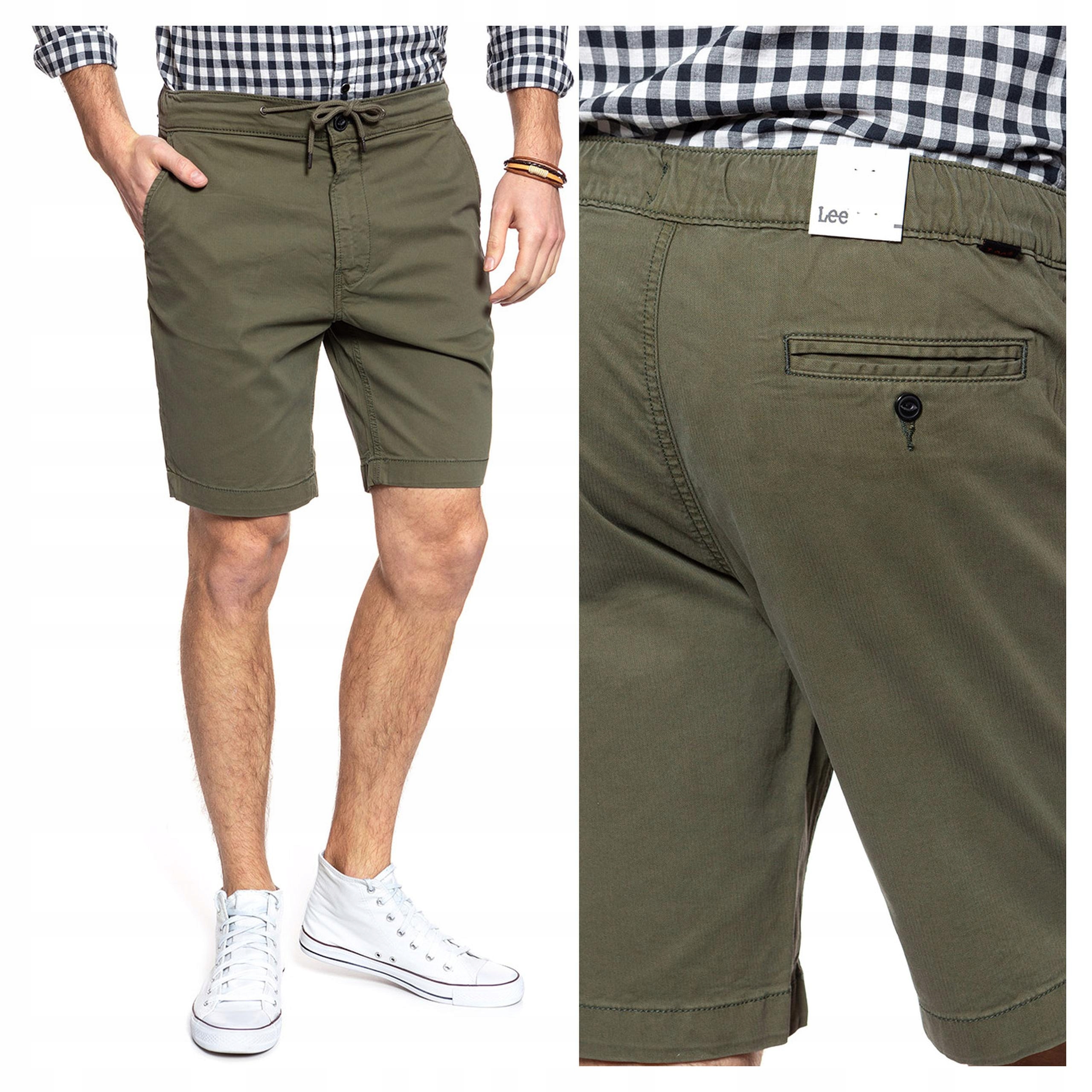 Pánské látkové šortky Lee Drawstring Short W28