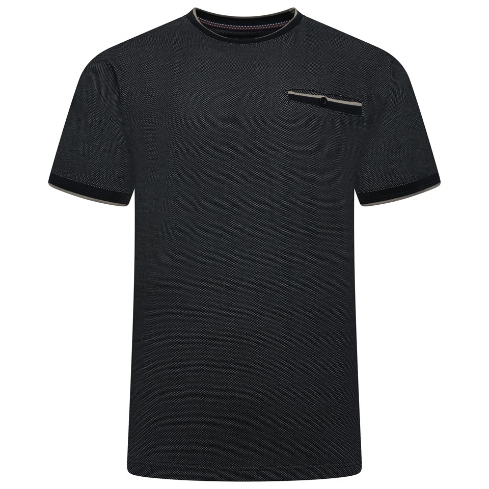 Velké Pánské Tričko černé s kapsou Kam [Velikost 4XL]