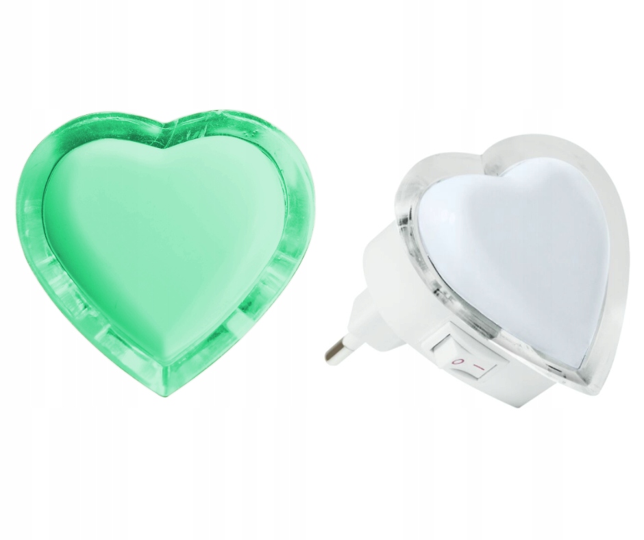 

Lampka Nocna Do Kontaktu Serce Led 0,3W Ziel Ideus