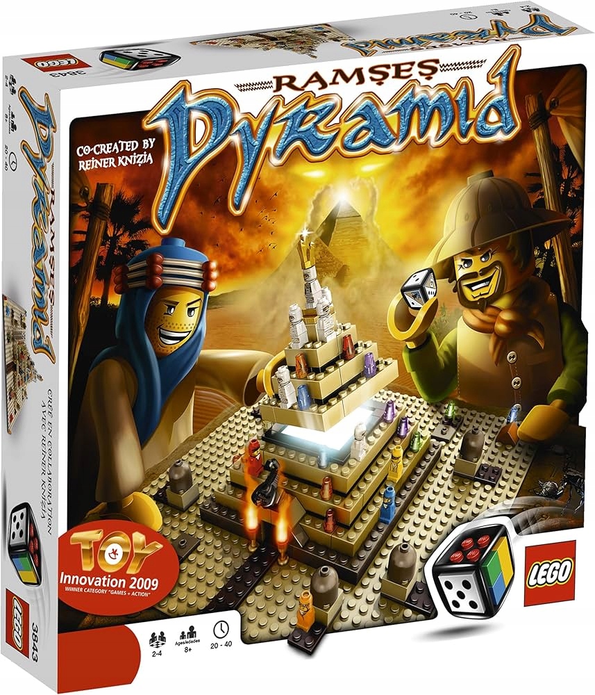 Lego Ramses Pyramid 3843 gra planszowa Piramida Ramzes Egipt Faraon Misb