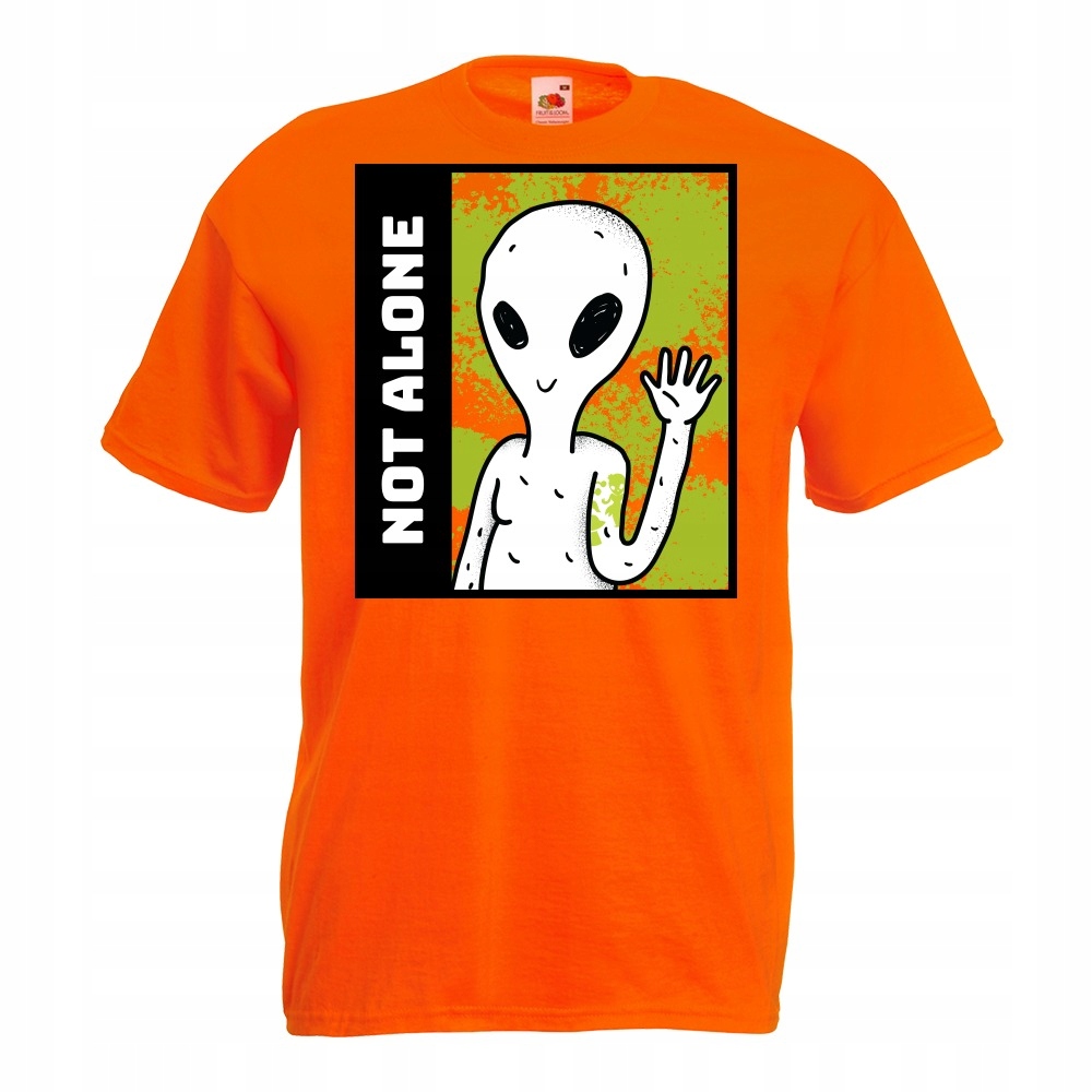 

Koszulka not alone ufo kosmici XL pomarańczowa