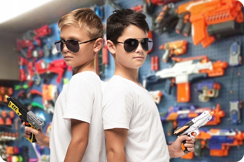 TARCZA ELEKTRONICZNA STRZELNICA DO NERF + PISTOLET Bohater brak