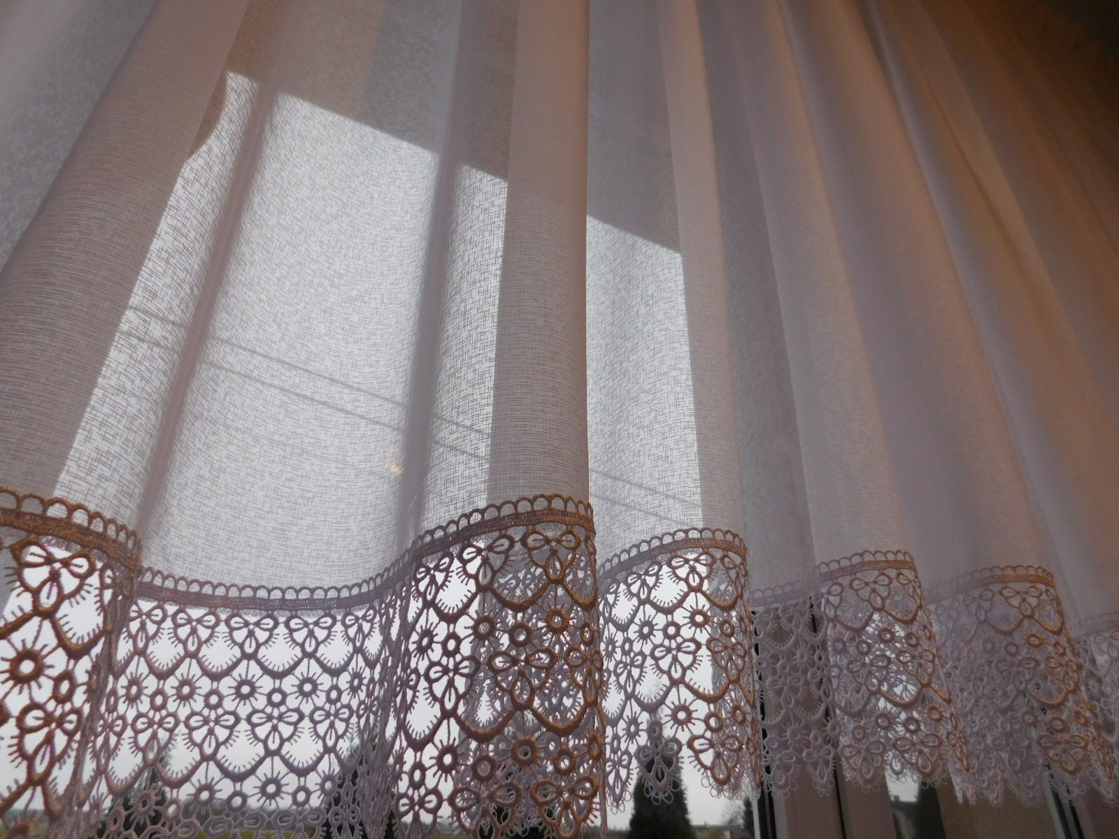 

Firana z gipiurą sable Szycie na wymiar nowość!