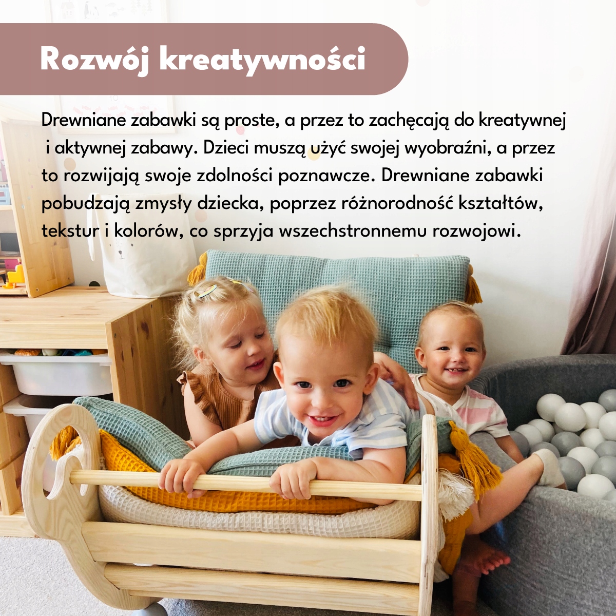 Bujak drewniany i zjeżdżalnia - LeoNel Montessori Płeć chłopcy dziewczynki