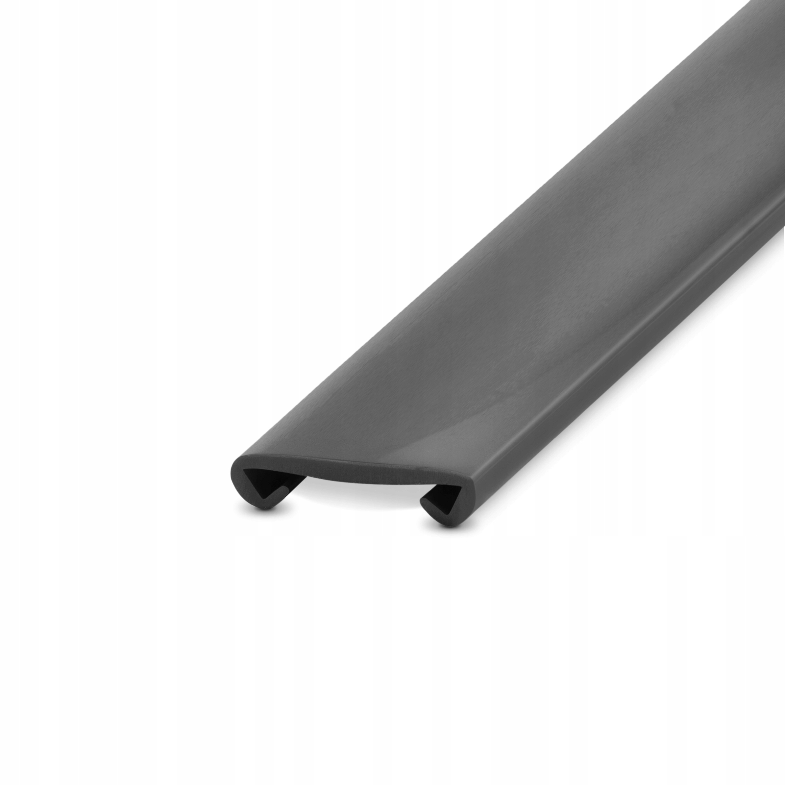 Zábradlová lišta Zábradlí Držák Pvc 40x8 Popel Tmavý 5 m