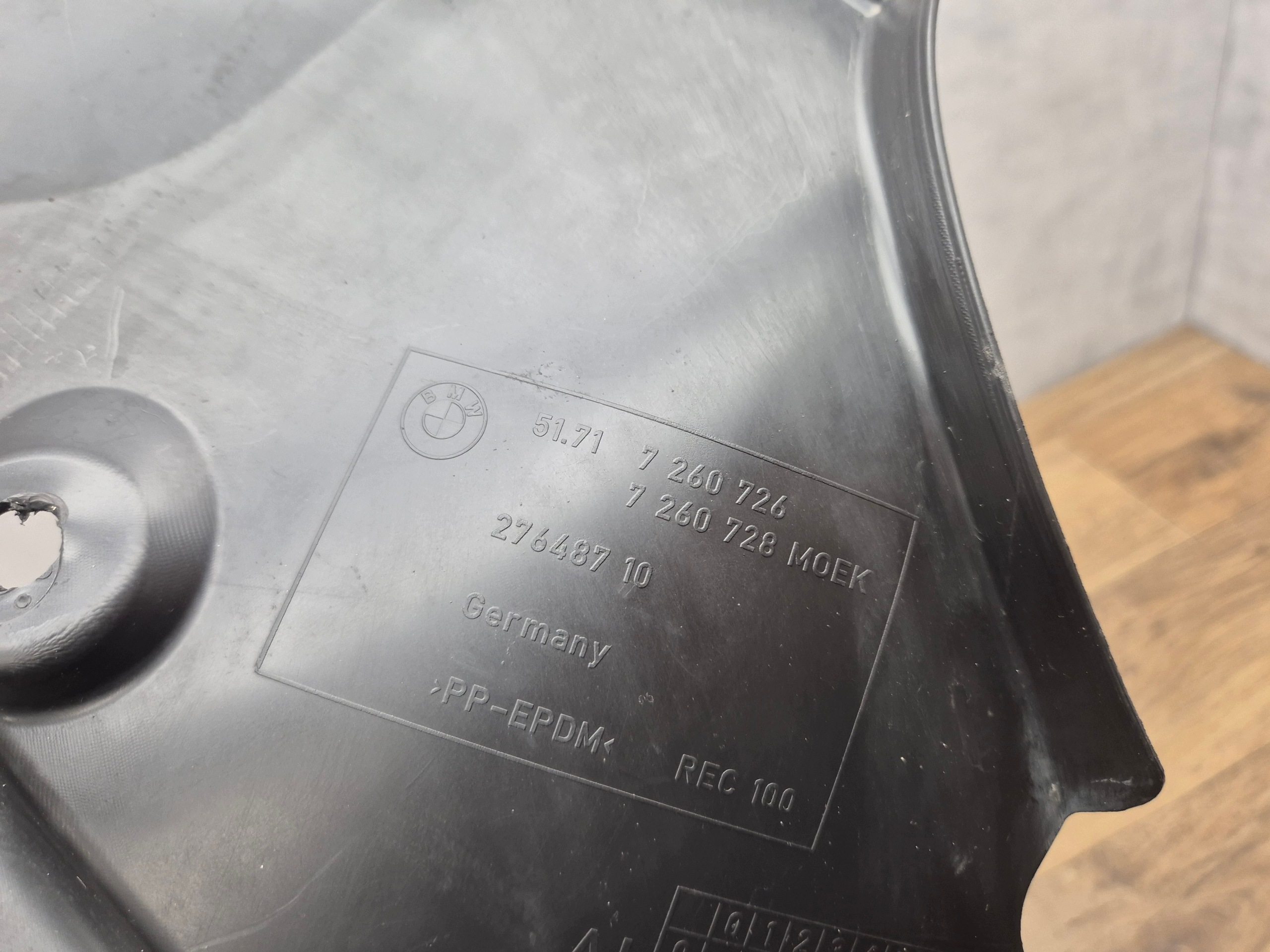 BMW 3 F30 F31 mudguard right front part front m-packet 7260726