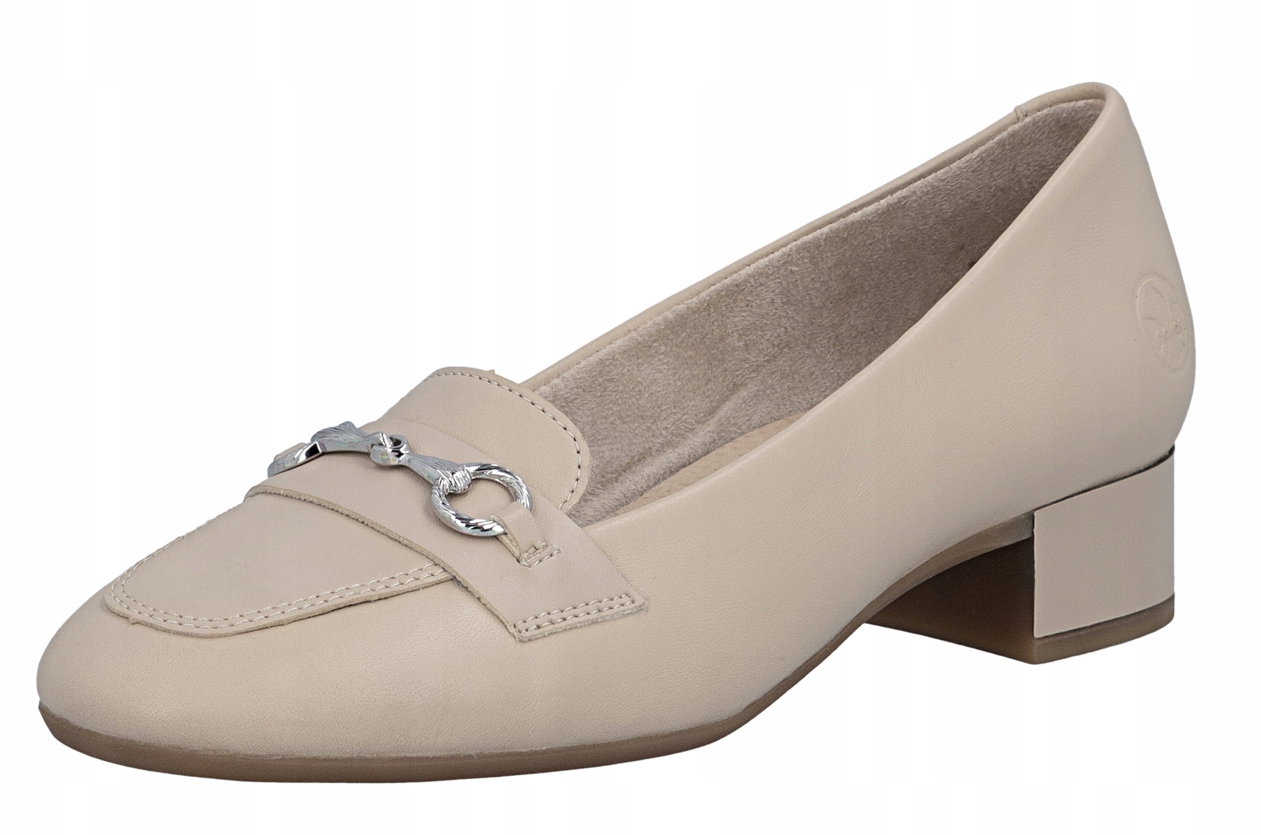 Rieker 43454-62 vel.36 béžové kožené lodičky na podpatku Tuhost H