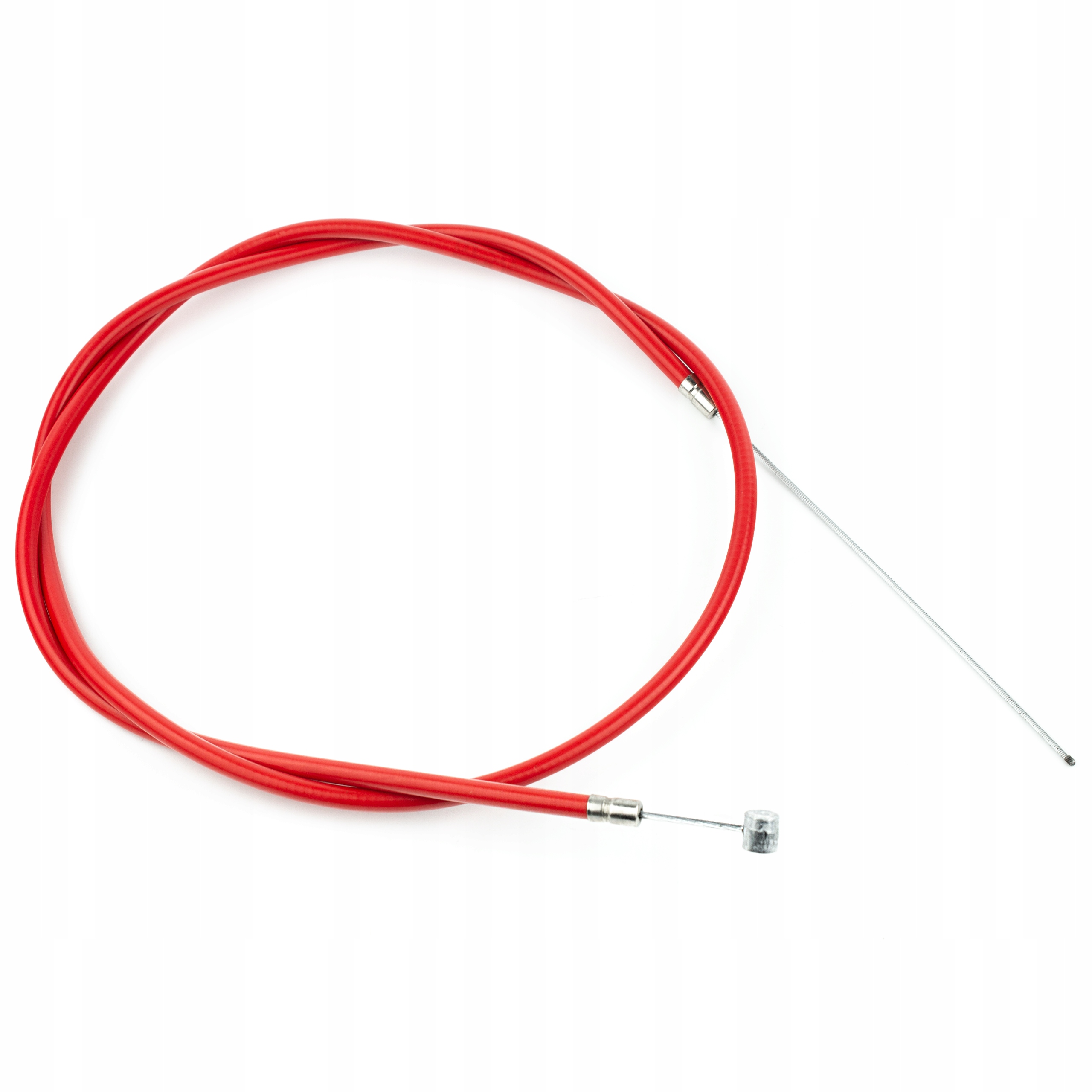 Linka hamulca rowerowa przód z pancerzem czerwona