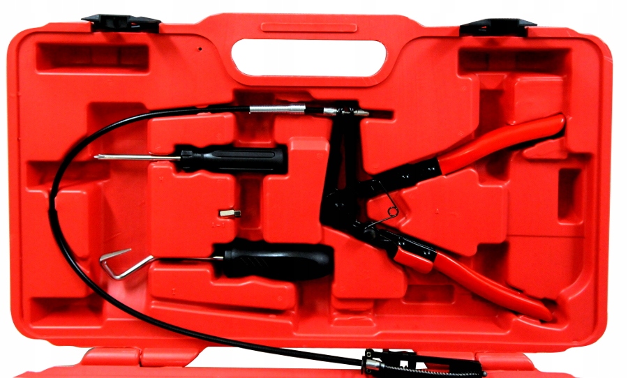 SZCZYPCE DO OPASEK ZACISKOWYCH OSŁON ZESTAW 9el Waga produktu z opakowaniem jednostkowym 3 kg