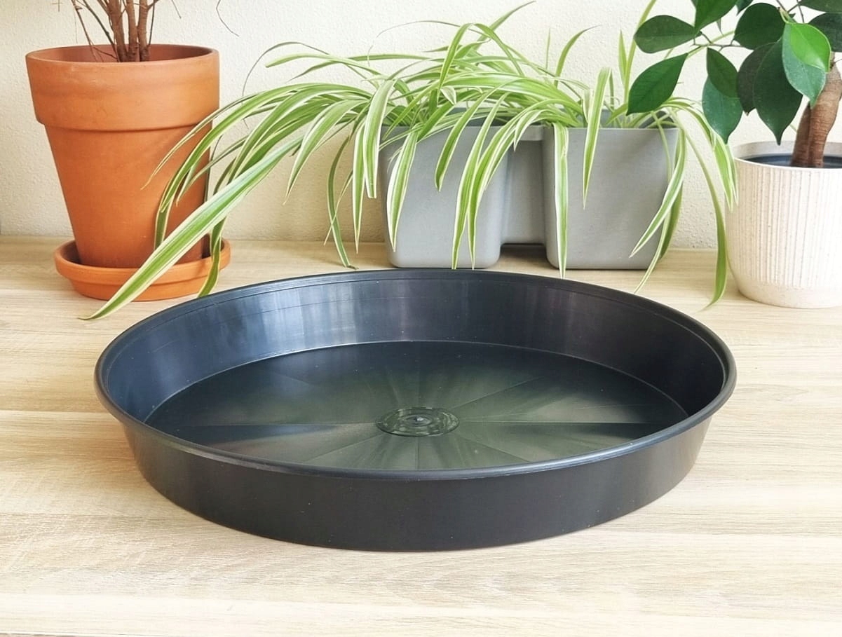 PODSTAWKA PLASTIKOWA do doniczek CZARNA 35cm Kod producenta P35