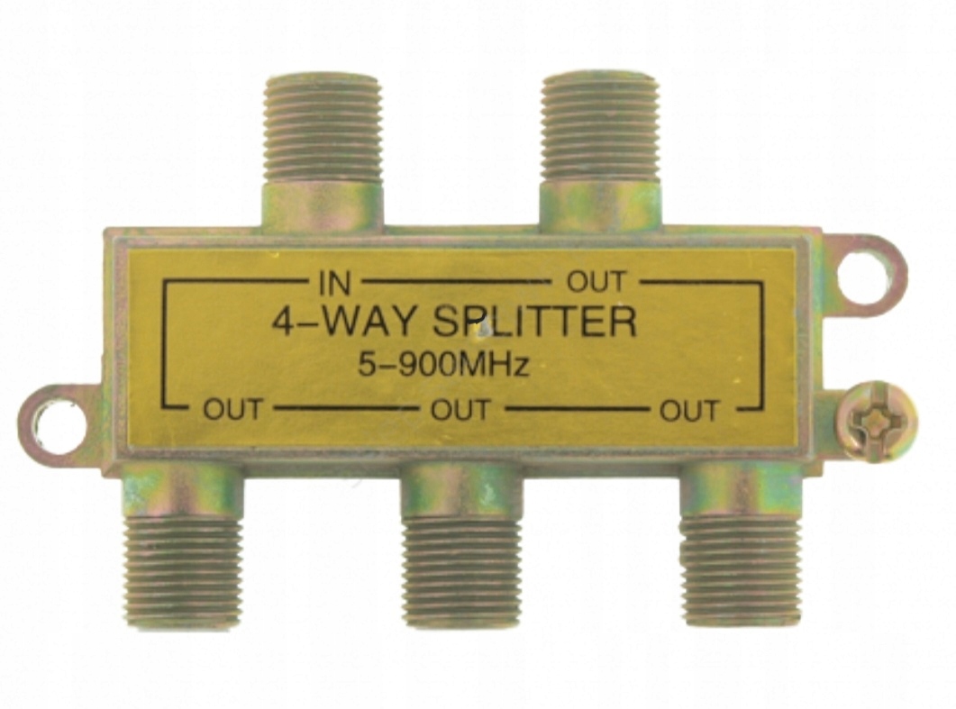 SPLITTER F*4 rozgałęźnik 5-900 MHz