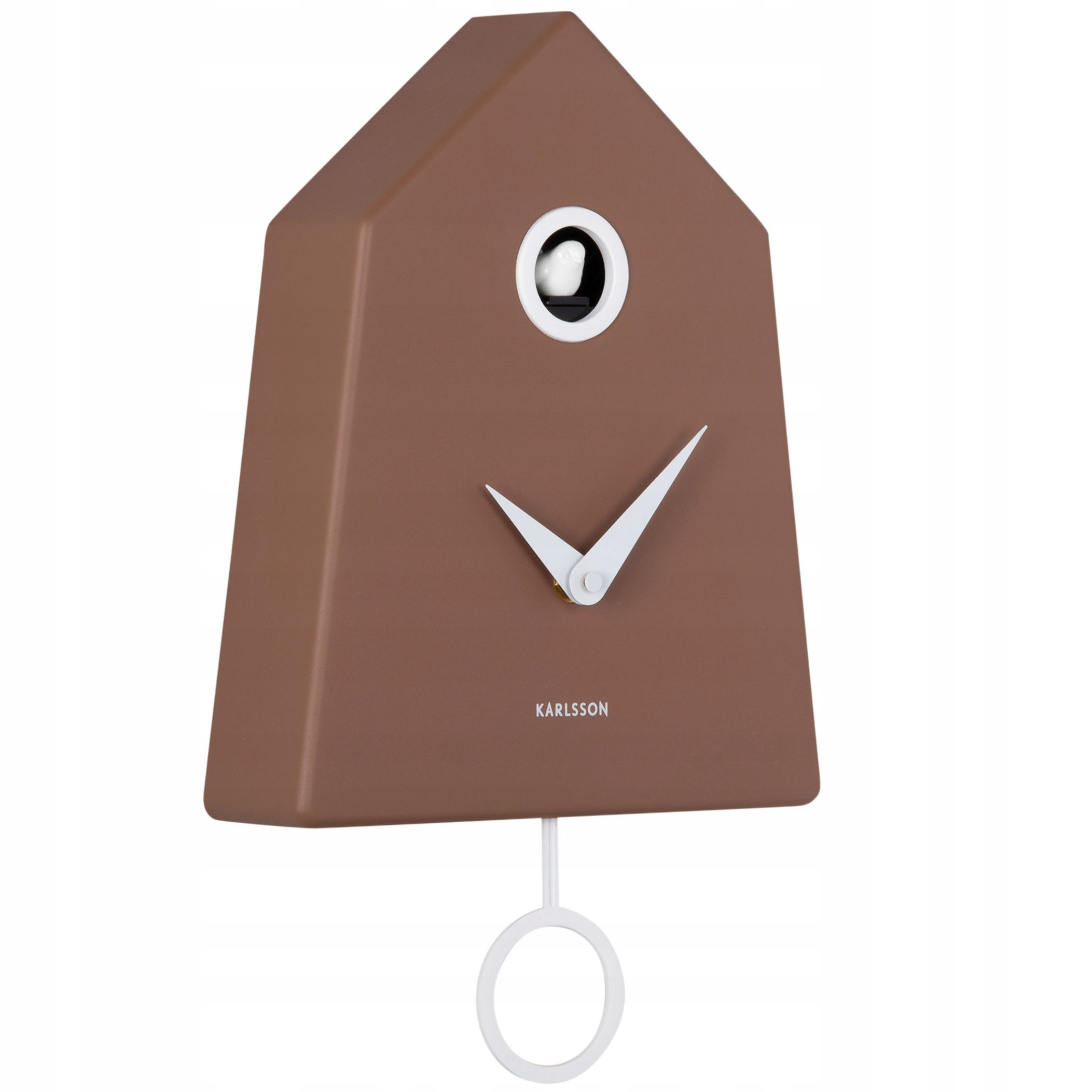 Nástenný hodinový stroj s kukučkou, hnedý do obývacej izby, spálne, izby Grafico Cuckoo