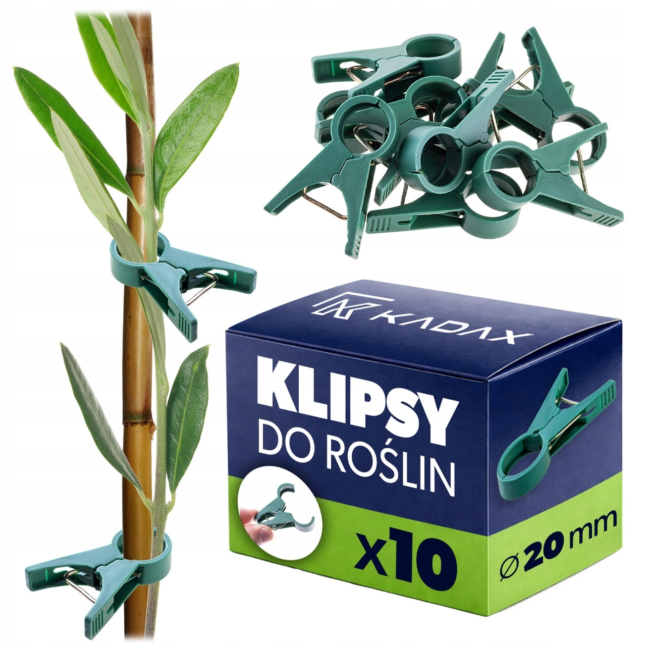 10szt KLIPSY DO ROŚLIN ZAPINKI MOCOWANIA PĘDÓW POMIDORÓW ŁODYG SPINKI MOCNE