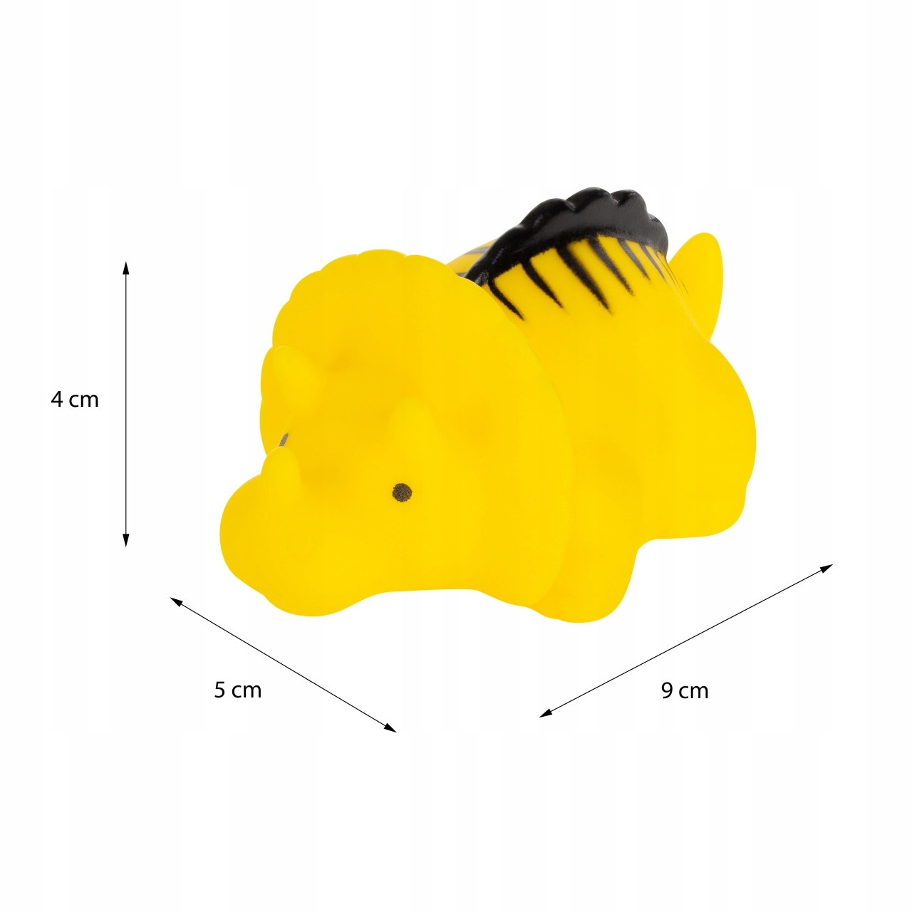ZABAWKI KĄPIELOWE GUMOWE ZABAWKI DO KĄPIELI EKIPA DINOZAURÓW AKUKU 5 szt. Materiał guma