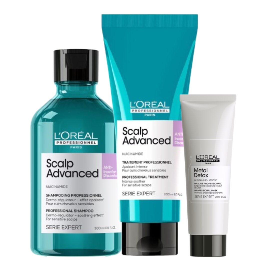 Loreal Pro Scalp Advanced szampon, odżywka do wrażliwej skóry głowy