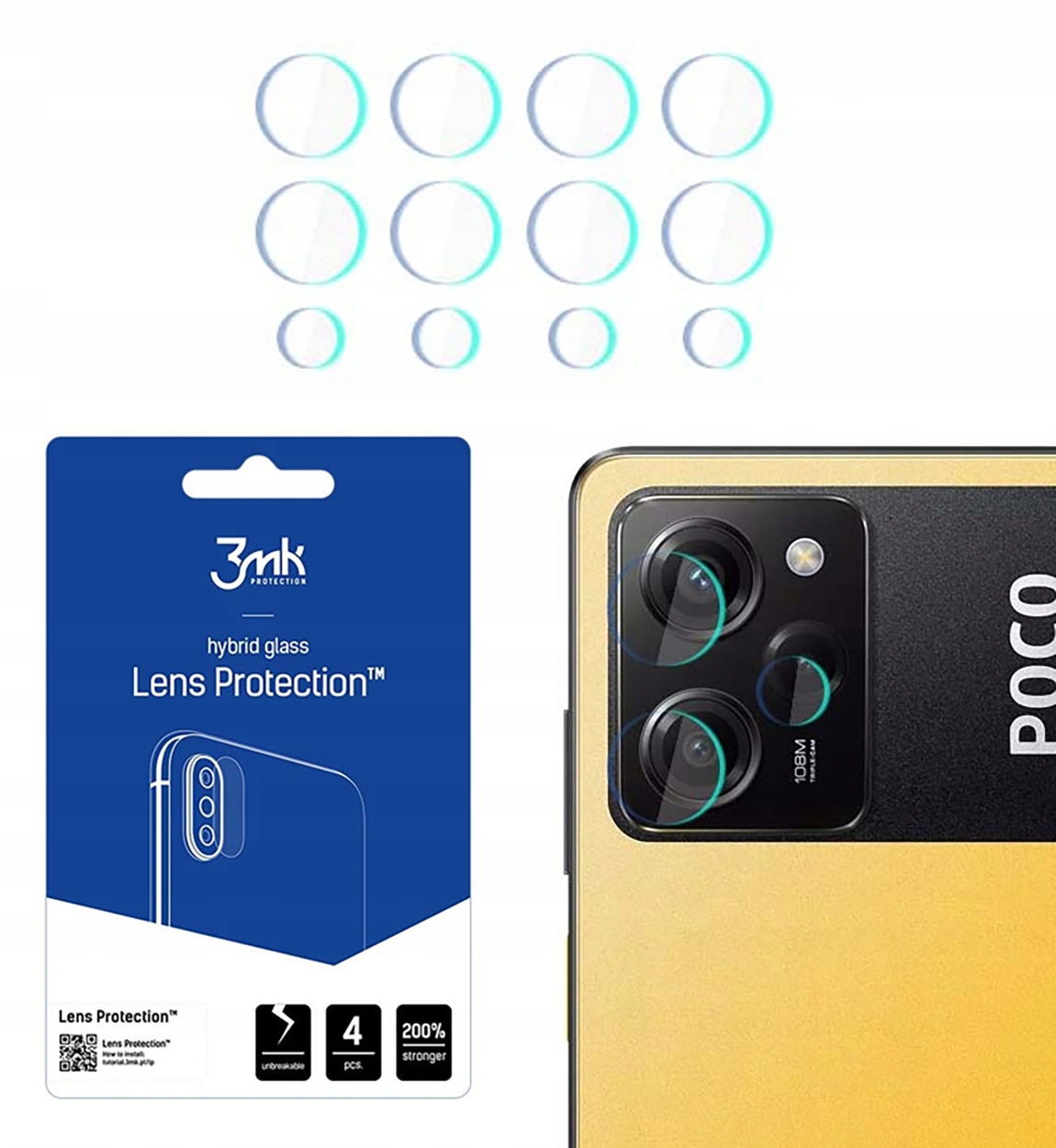 

Szkło Folia na aparat 3mk do Xiaomi Poco X5 Pro 5G
