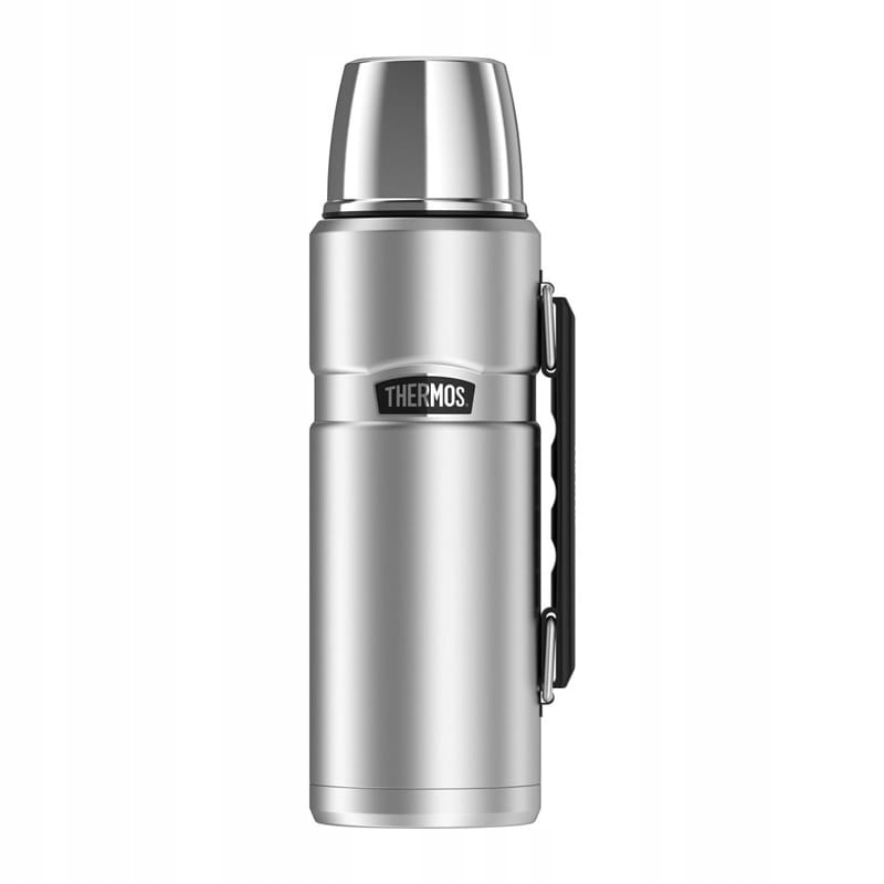 Thermos Stainless King Termos 1,2L Stal Nierdzewna Uchwyt Kubek Srebrny