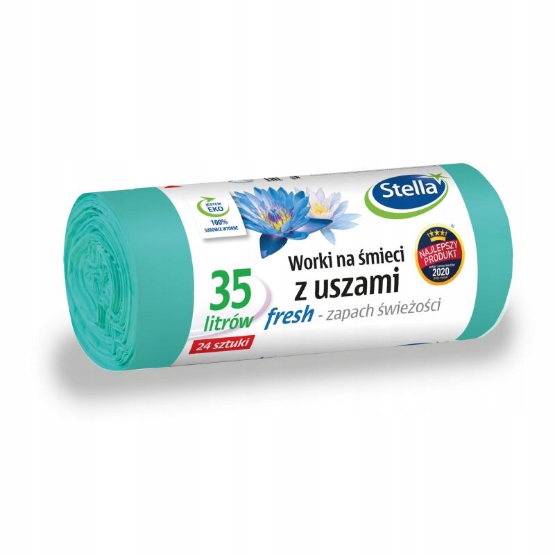 

Worki na śmieci Stella 35L/24 zielone zapachowe