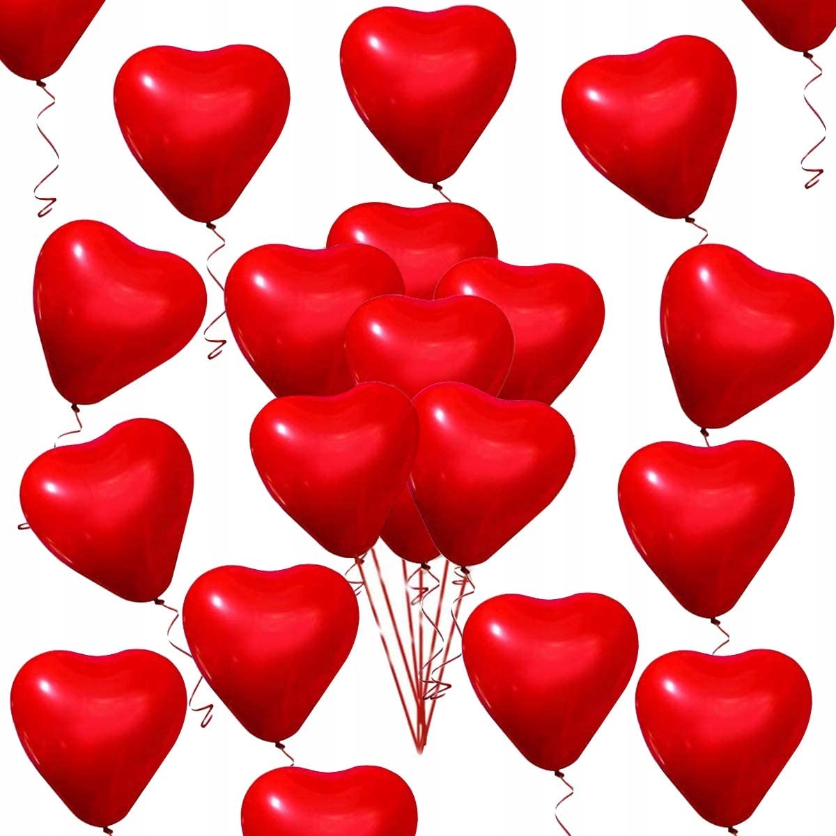 

Balony czerwone Serce 30 cm walentynki 50 szt