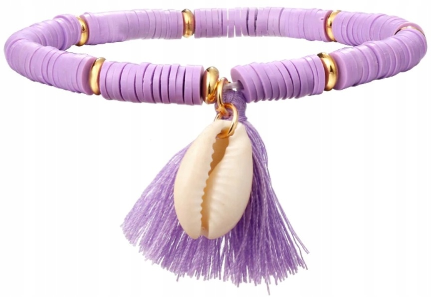 

Bransoletka Na Kostkę Nogę Muszla Koraliki Boho