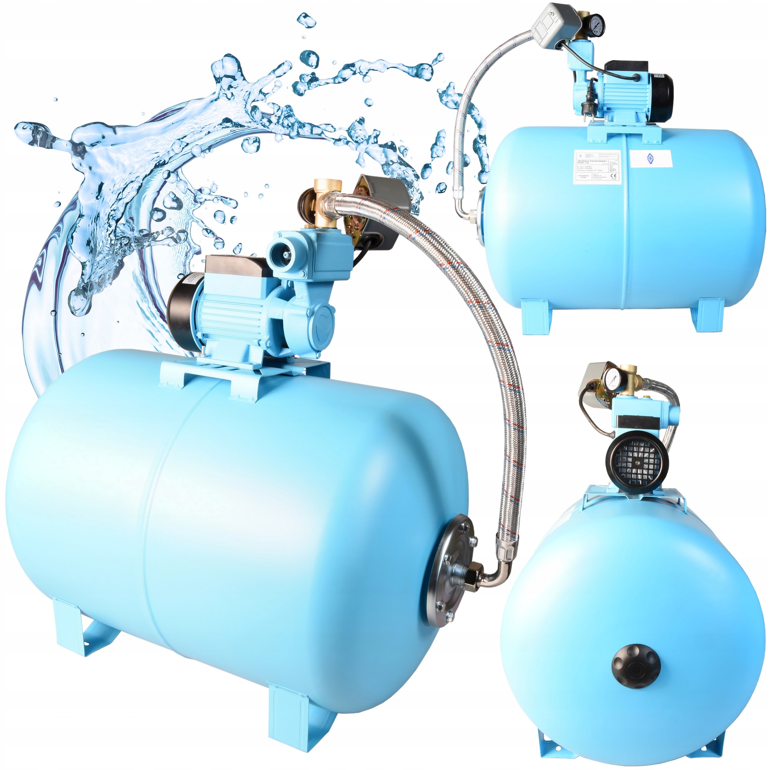 Hydrofor Na Vodu 100L Čerpadlo Wzp 250 W Hydroforový set Komplet 2100 l/h
