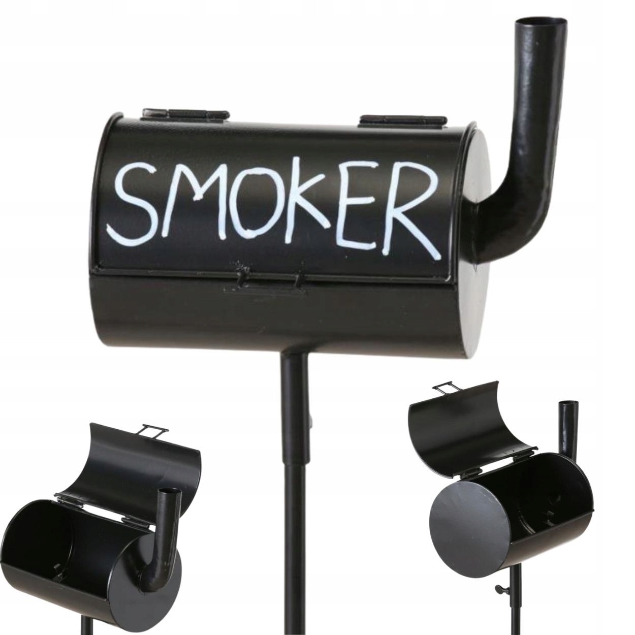 Levně Dekorativní zahradní popelník pro zapíchnutí kovového venkovního koše na dvůr