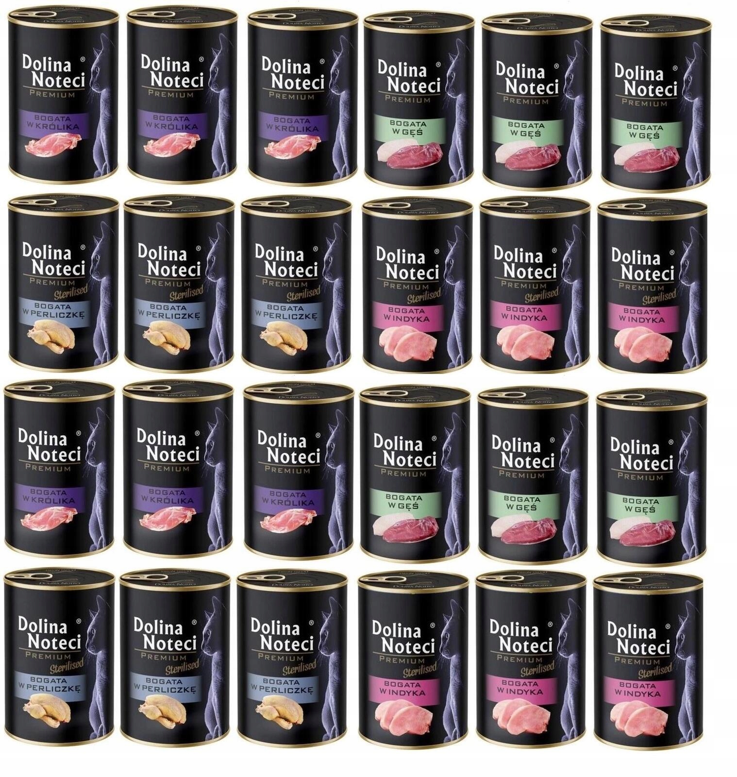 Dolina Noteci Premium Kot MIX Smaków 400G x 24